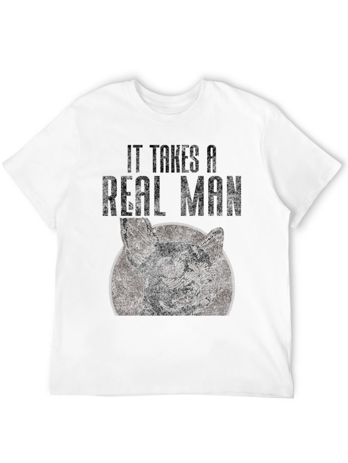 Real Man French Bulldog Graphic Tee