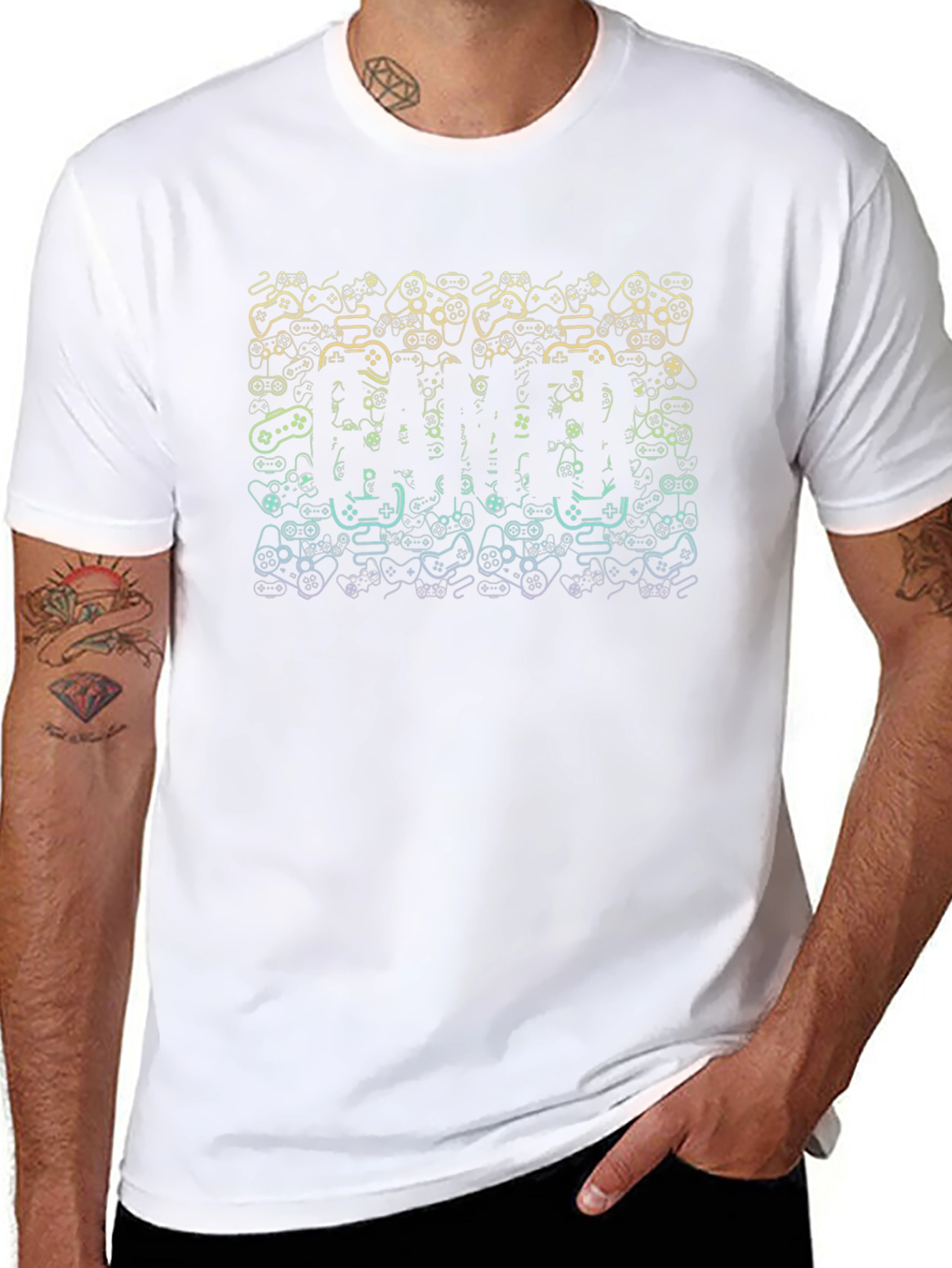 Gamer Controller Pattern T-Shirt