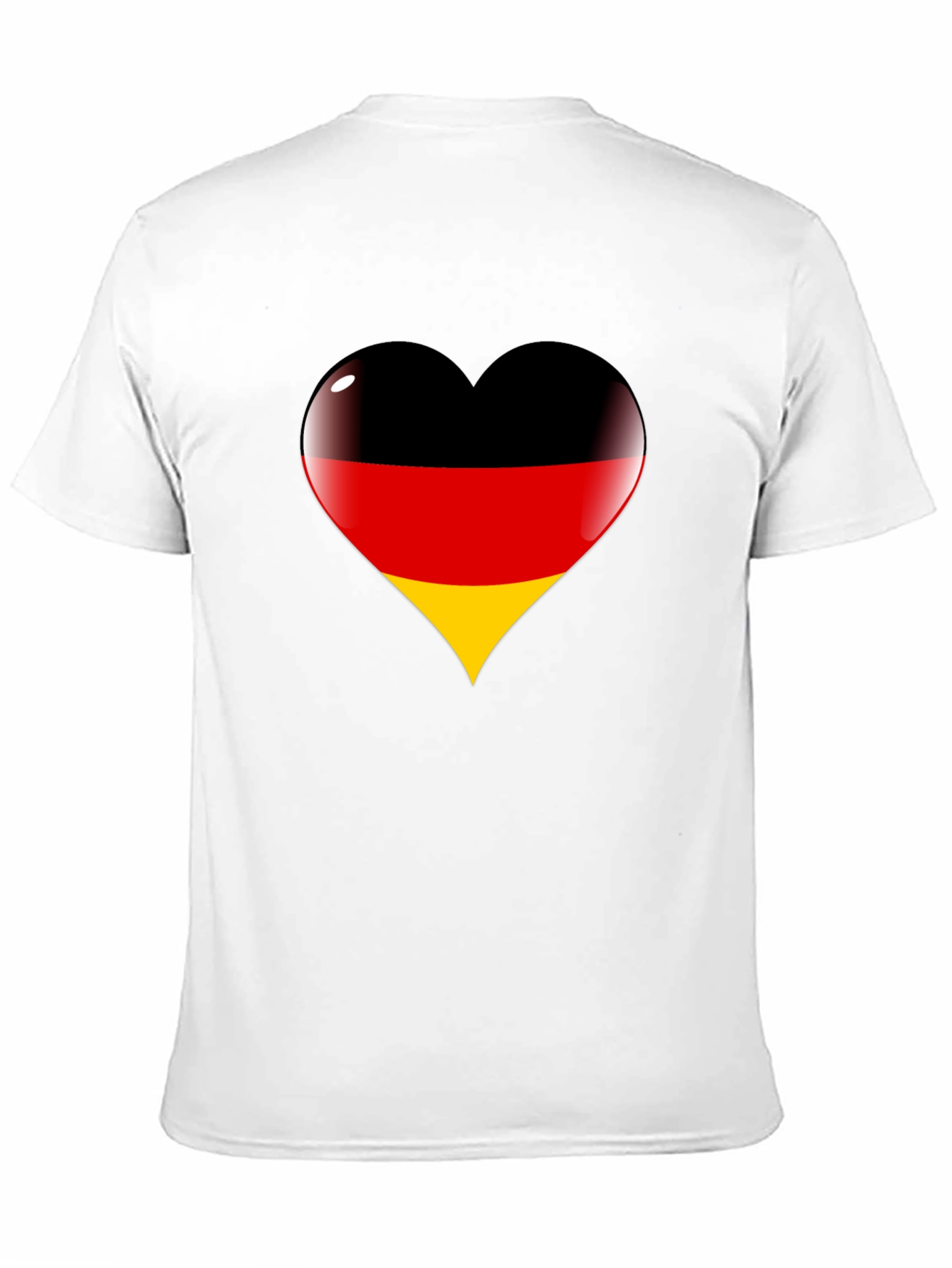 German Flag Heart Graphic T-Shirt