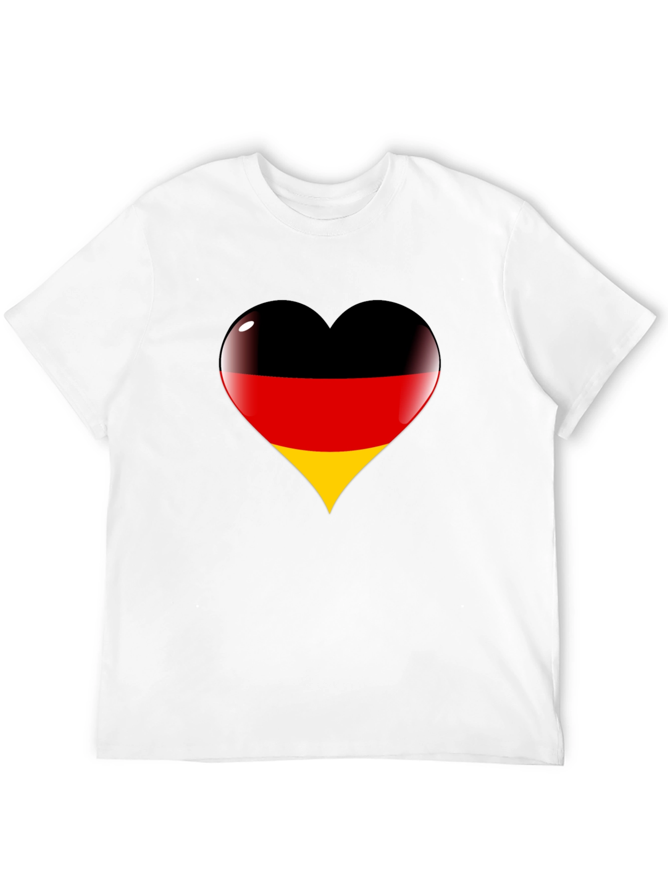 German Flag Heart Graphic T-Shirt