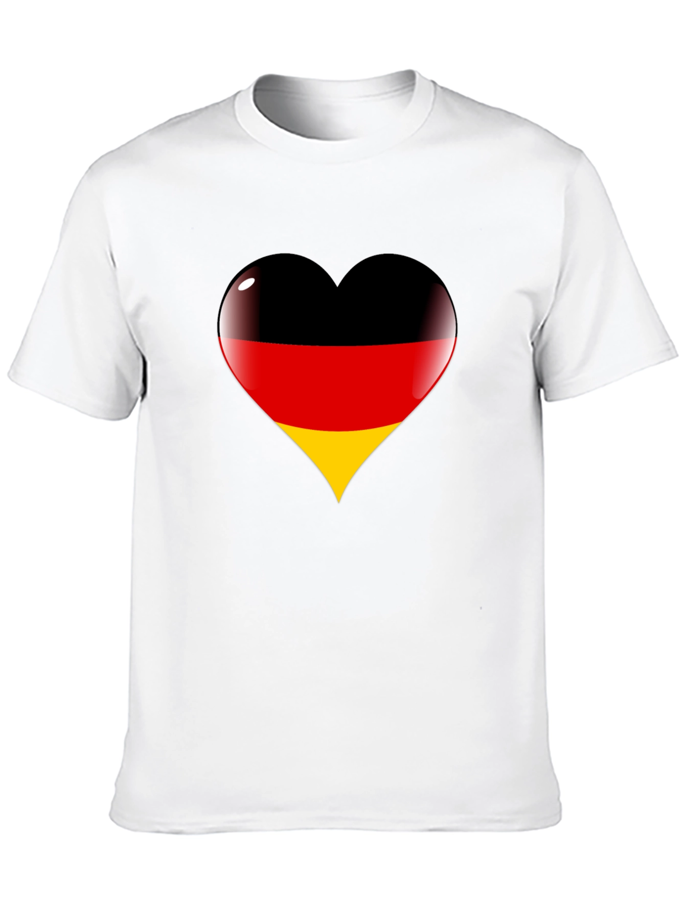 German Flag Heart Graphic T-Shirt