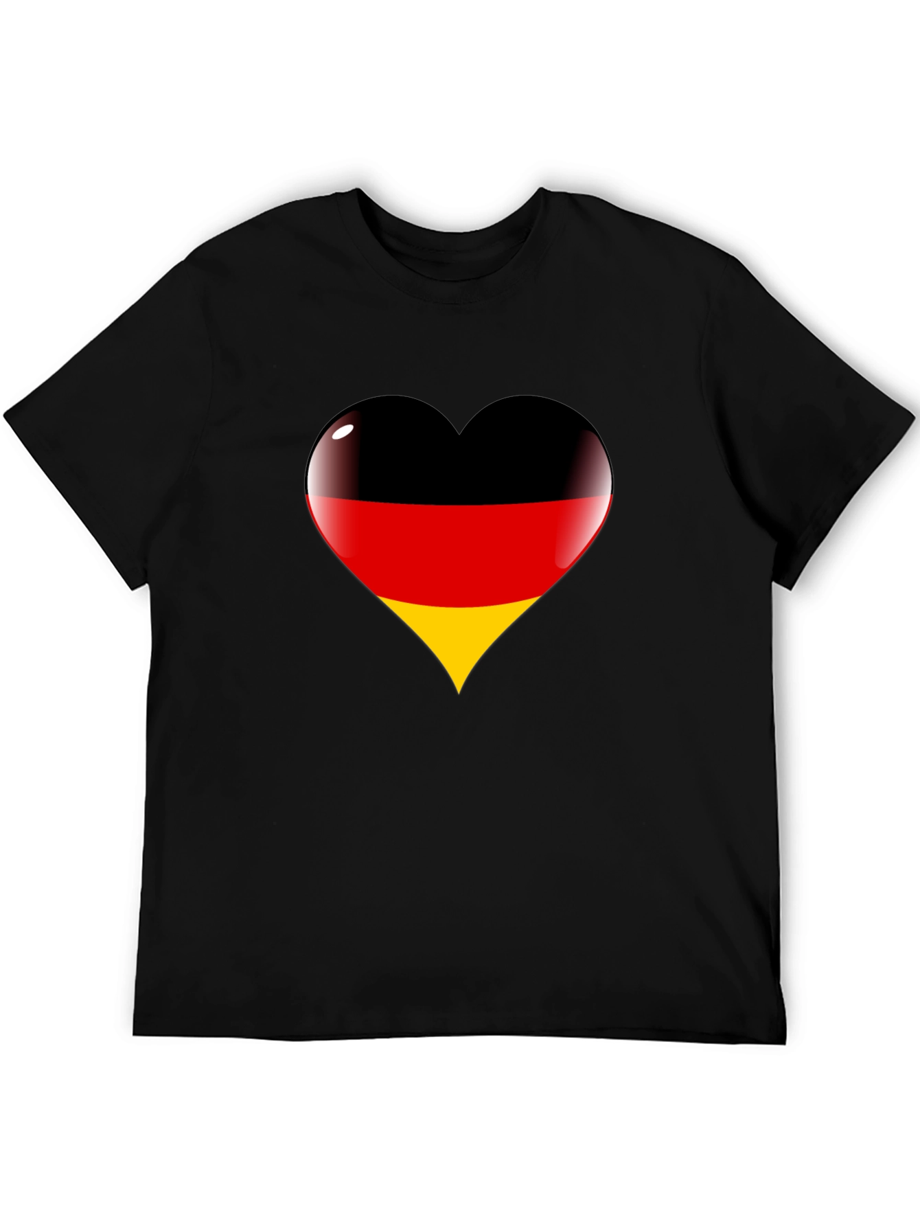 German Flag Heart Graphic T-Shirt