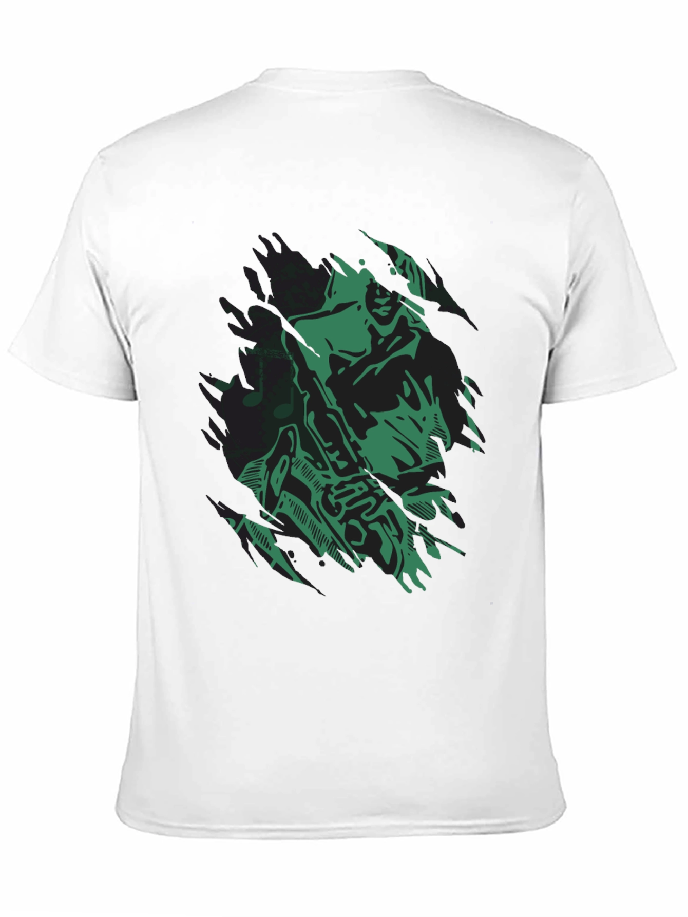 Cool Jazz Saxophone Graphic Black T-Shirt