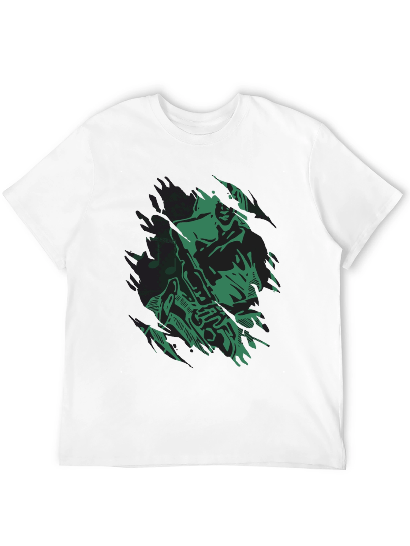 Cool Jazz Saxophone Graphic Black T-Shirt