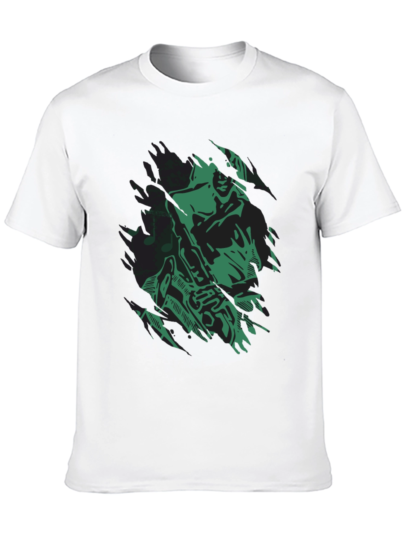 Cool Jazz Saxophone Graphic Black T-Shirt