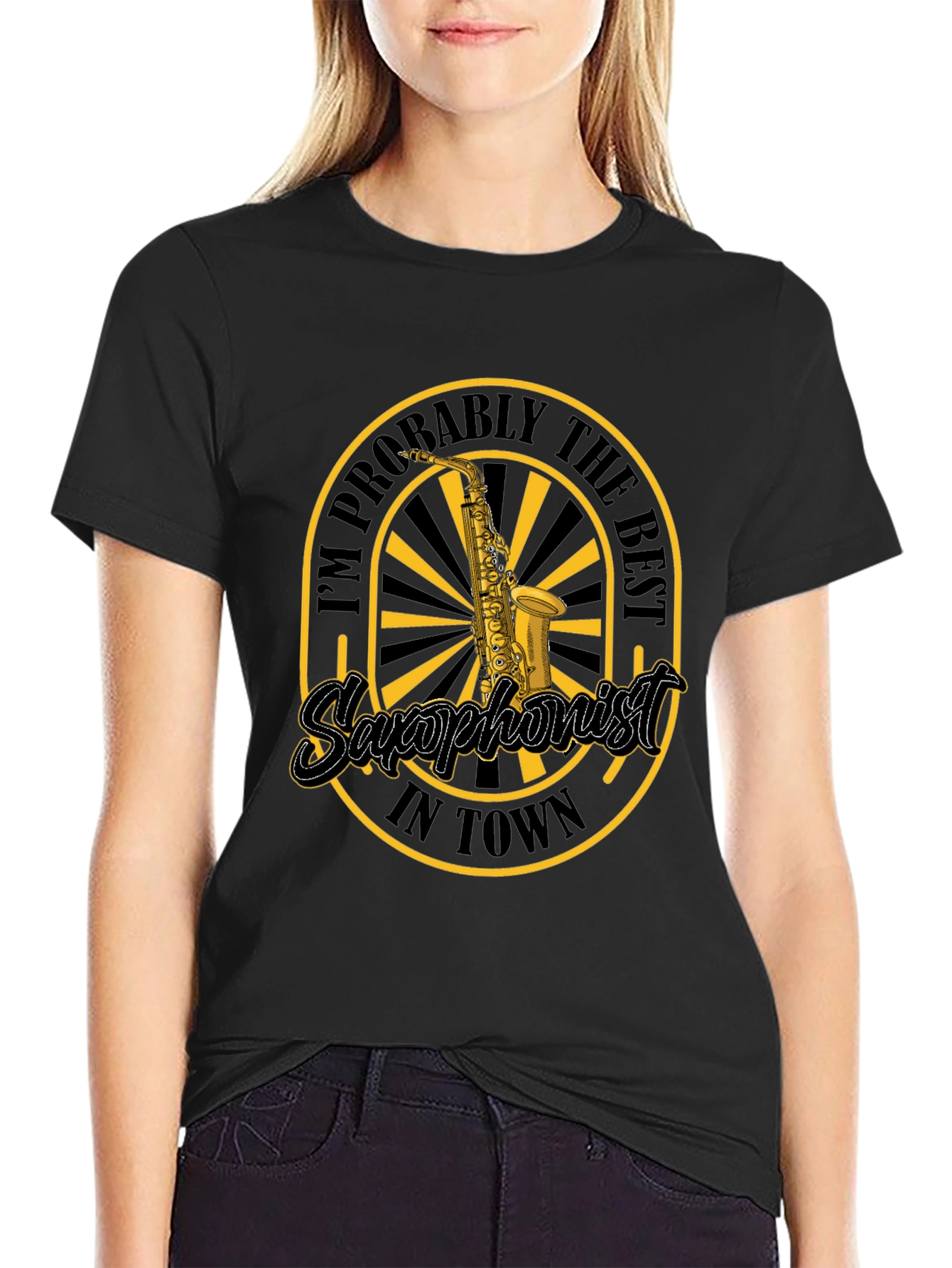 Saxophonist Graphic Tee - Black Music Lover T-Shirt