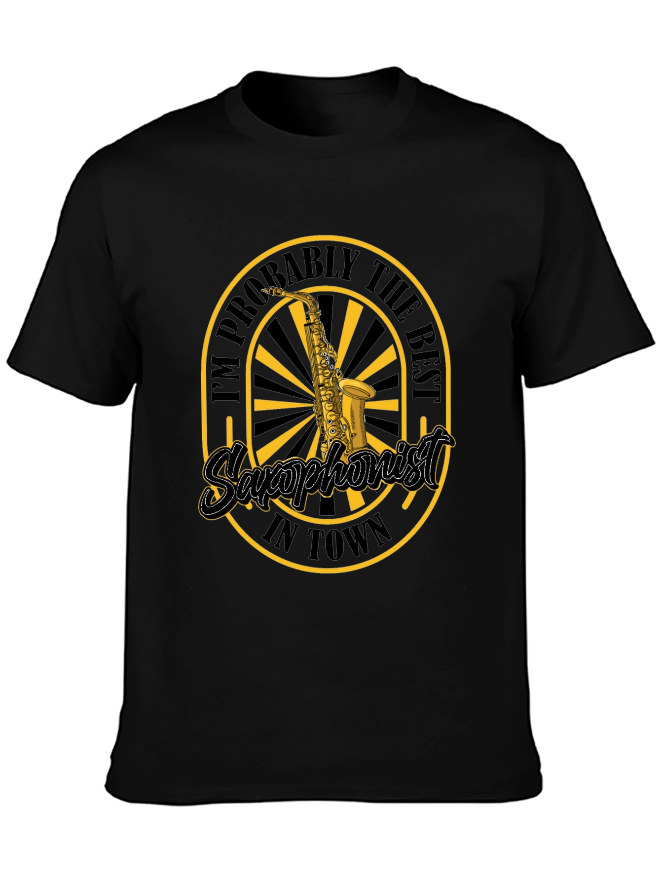 Saxophonist Graphic Tee - Black Music Lover T-Shirt