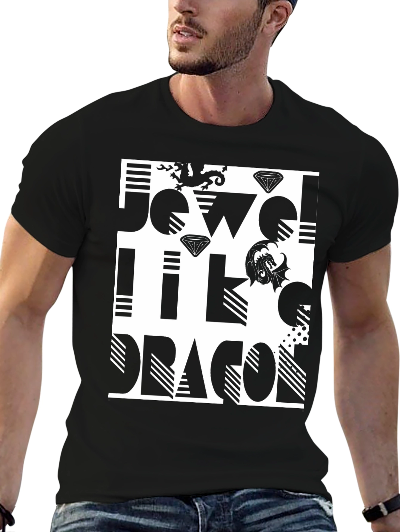 Jewel Like Dragon Graphic T-Shirt