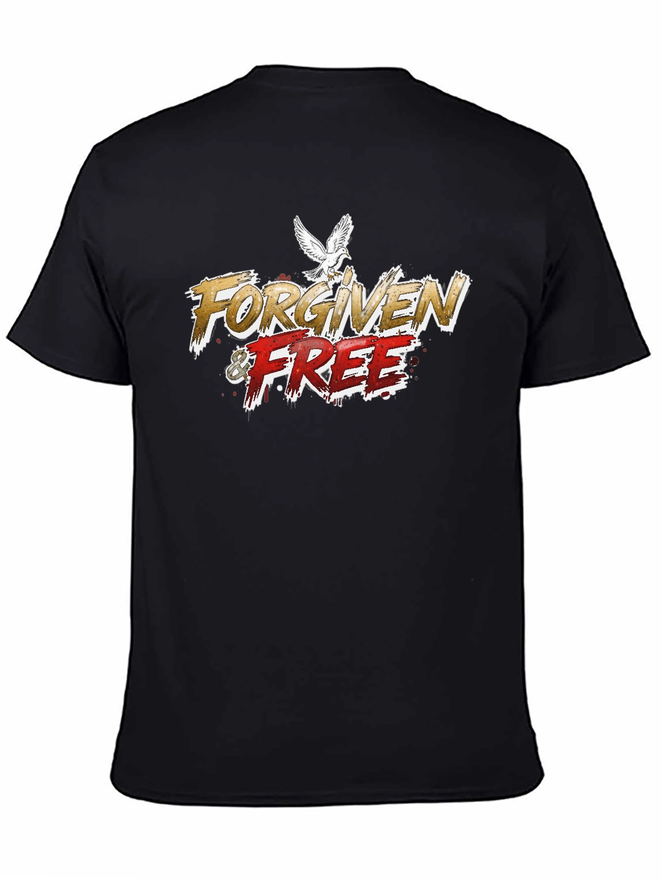 Forgiven & Free Graphic T-Shirt Dove Design