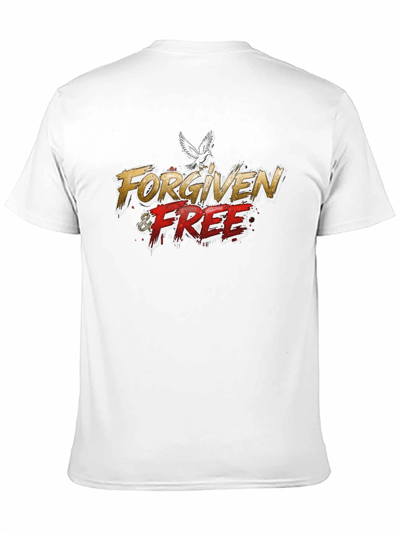 Forgiven & Free Graphic T-Shirt Dove Design