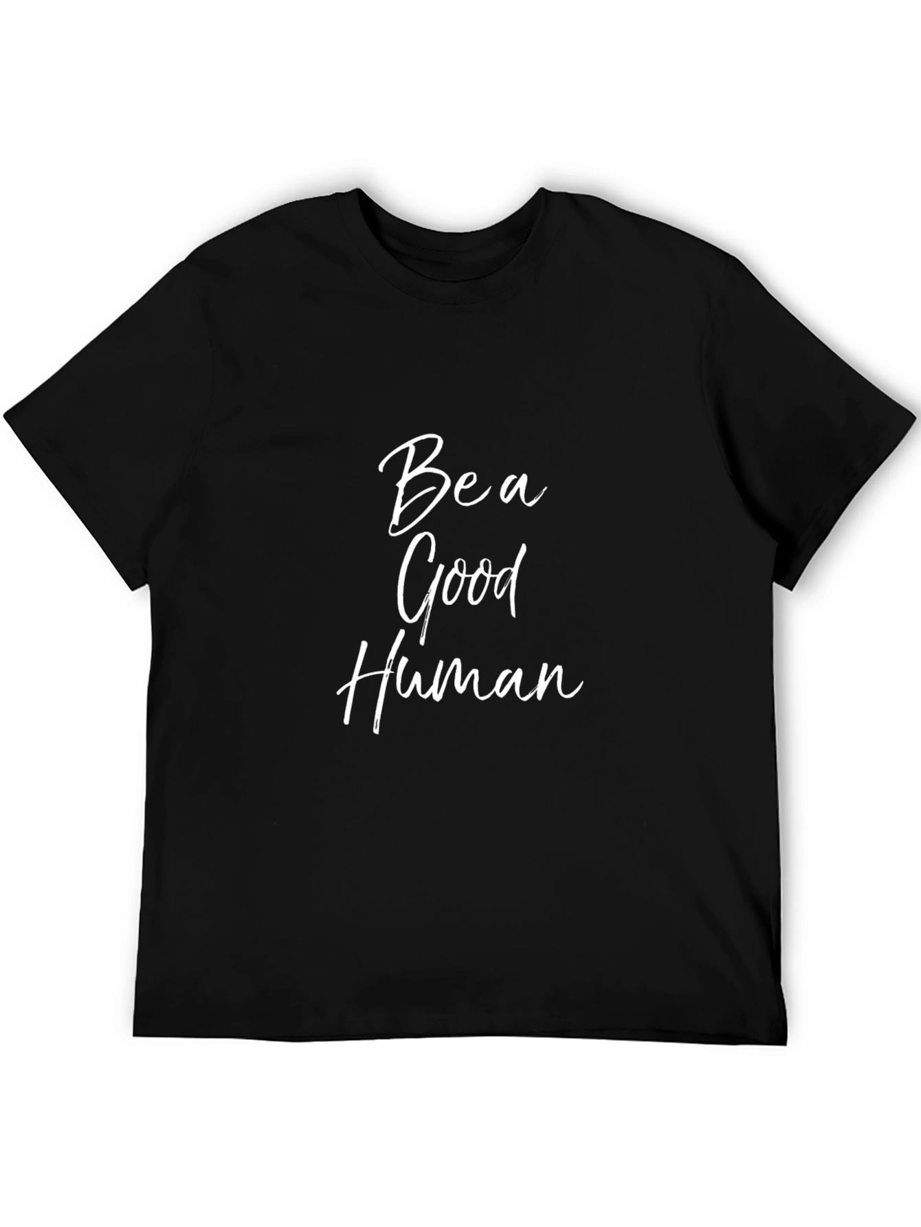 Be A Good Human Graphic Tee - Black