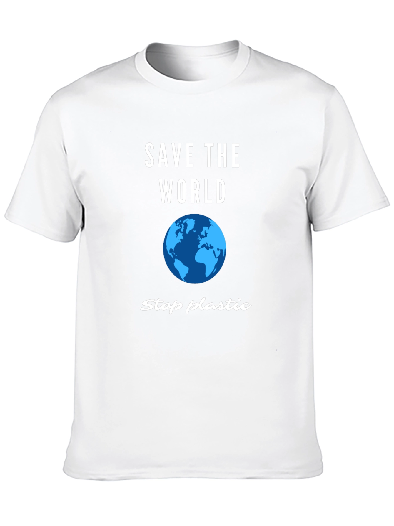 Save the World T-Shirt - Stop Plastic Pollution