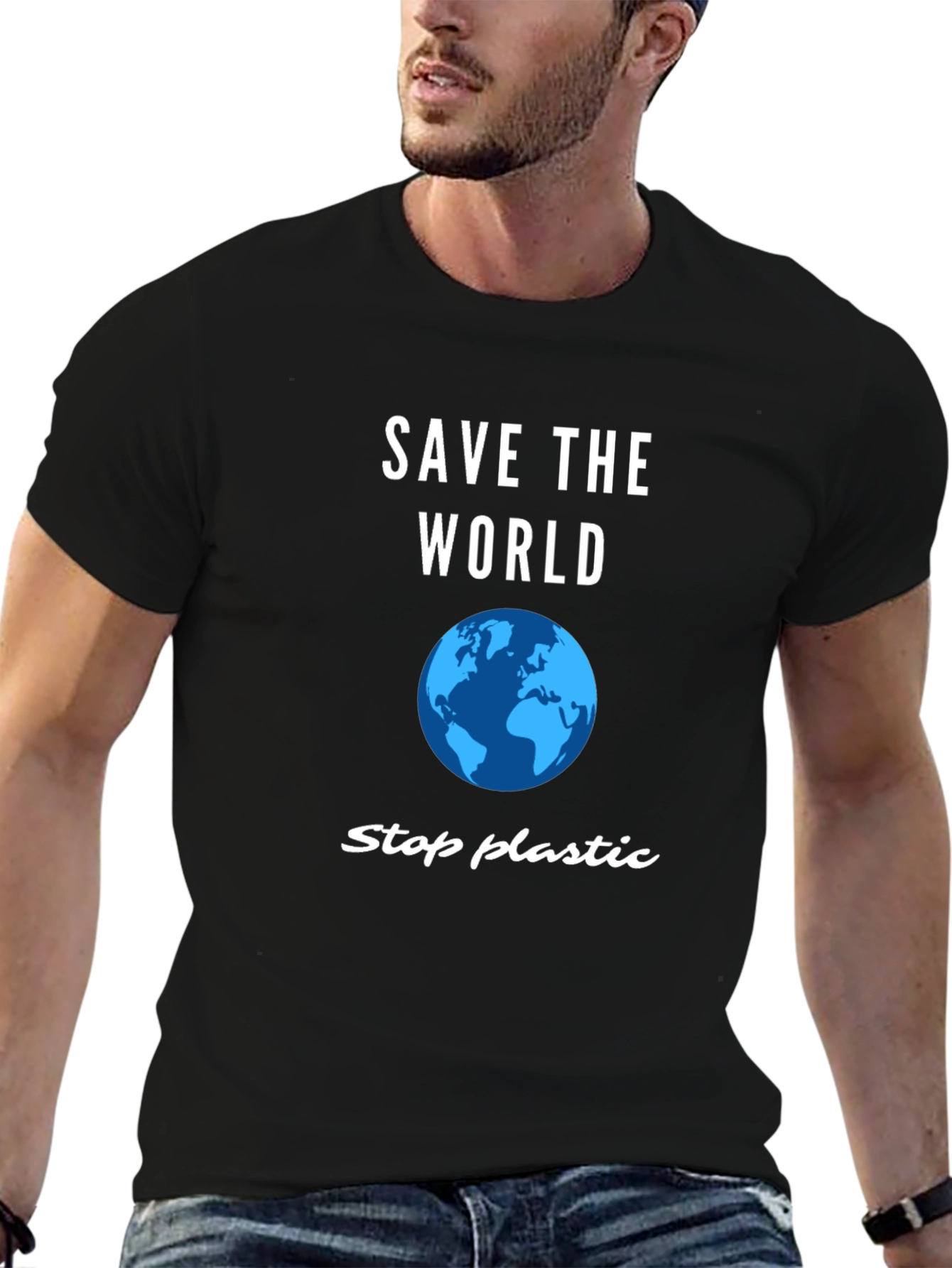 Save the World T-Shirt - Stop Plastic Pollution