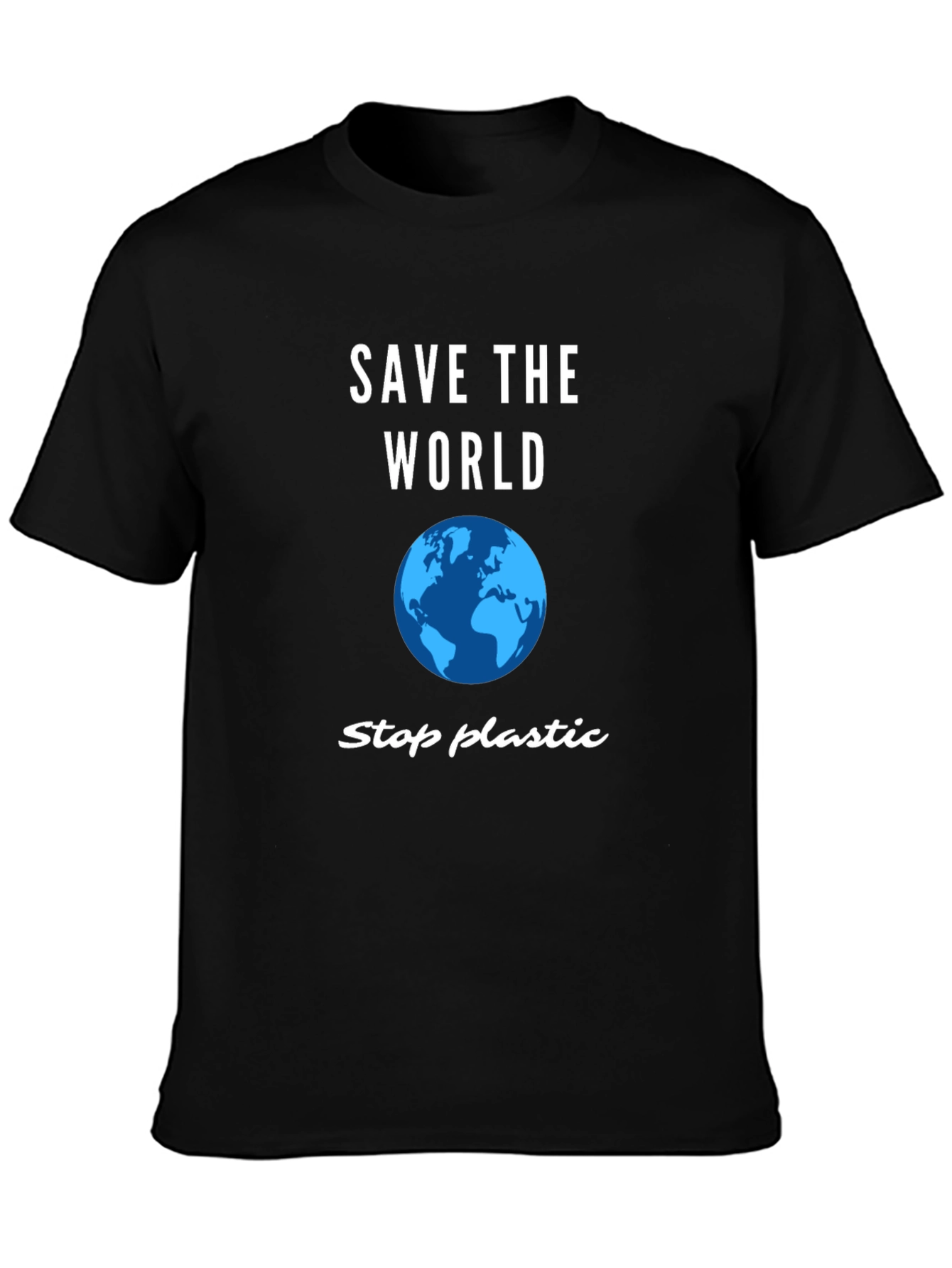 Save the World T-Shirt - Stop Plastic Pollution