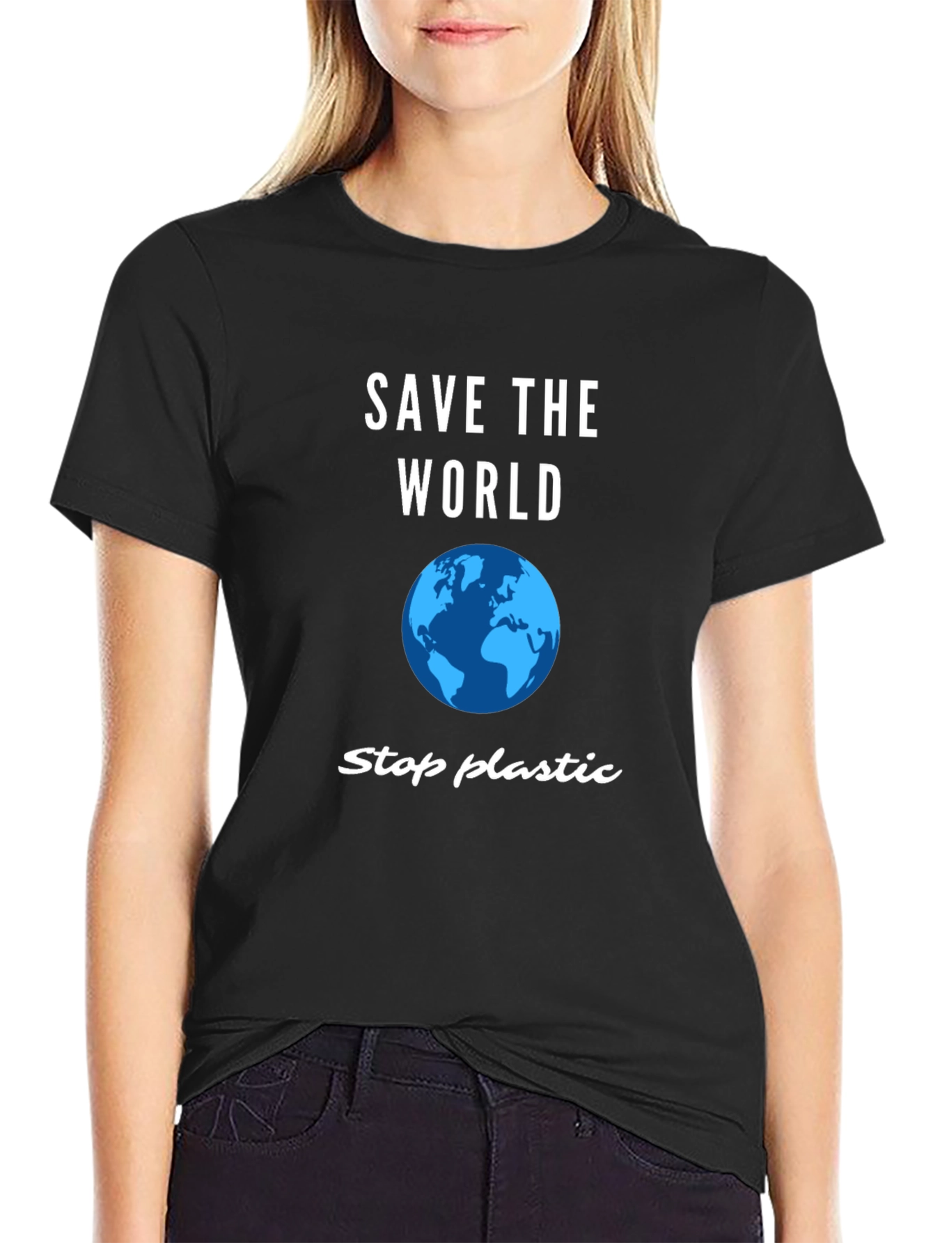Save the World T-Shirt - Stop Plastic Pollution