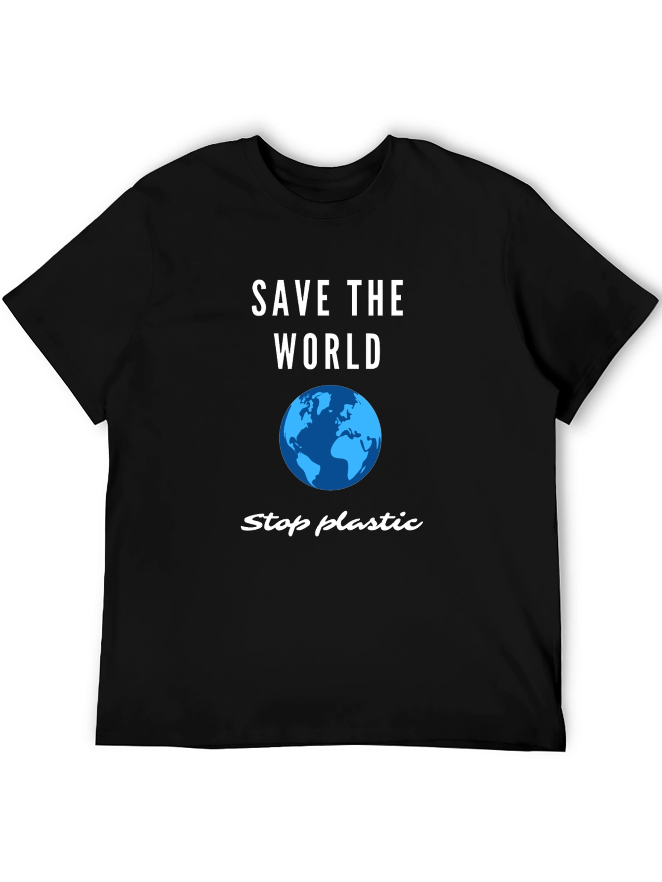 Save the World T-Shirt - Stop Plastic Pollution