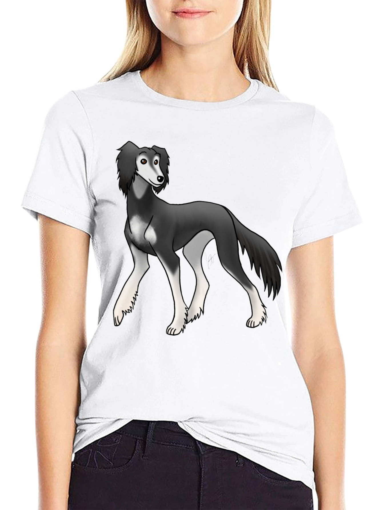 Dog Graphic Tee - Stylish Black Unisex T-Shirt