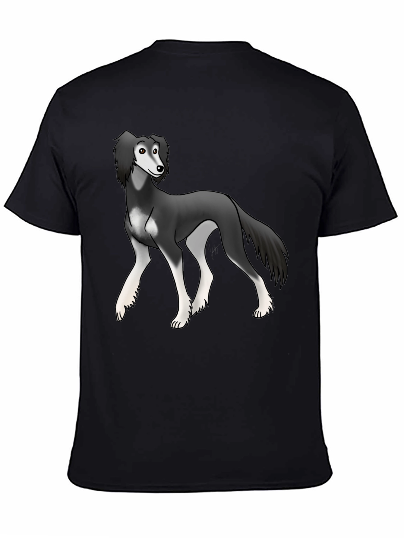 Dog Graphic Tee - Stylish Black Unisex T-Shirt
