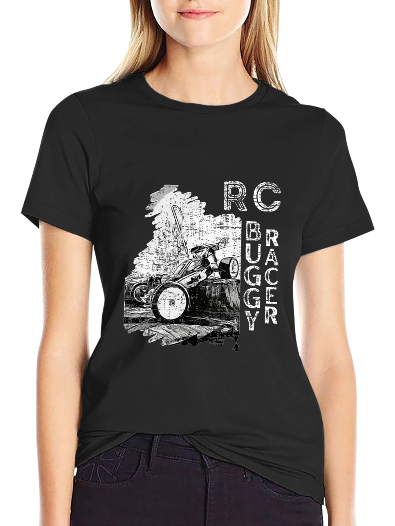 RC Buggy Racer Graphic T-Shirt - Black