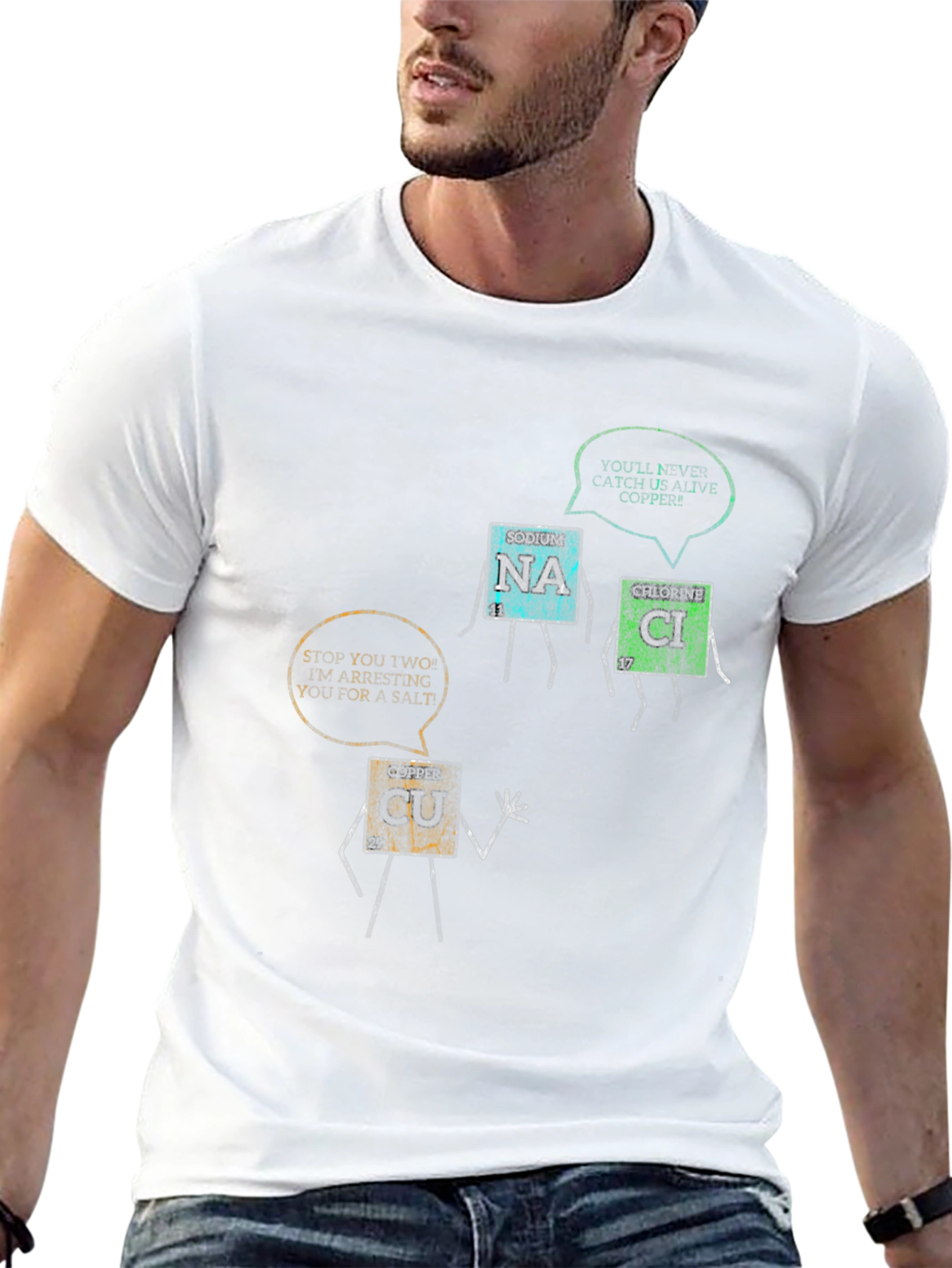 Funny Chemistry Elements Black T-Shirt