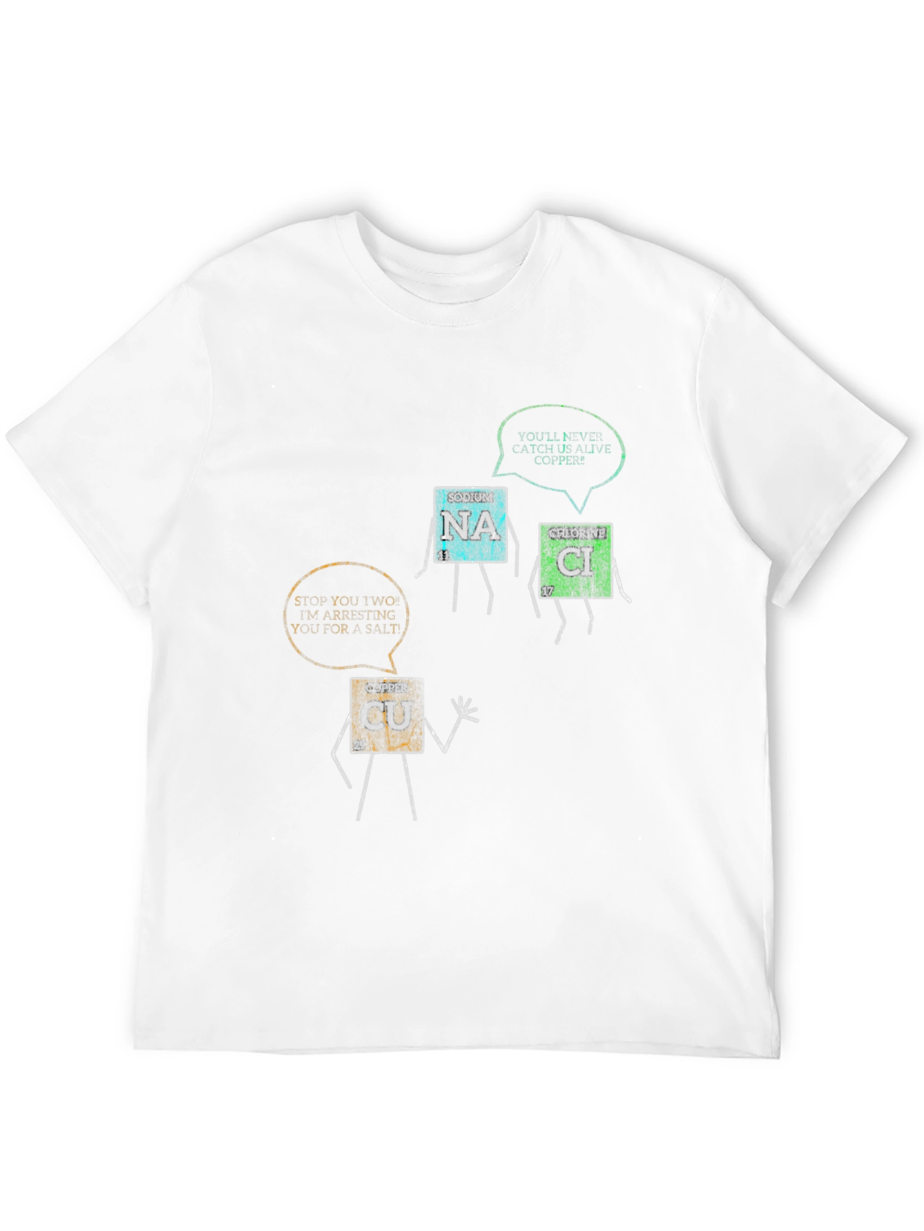 Funny Chemistry Elements Black T-Shirt