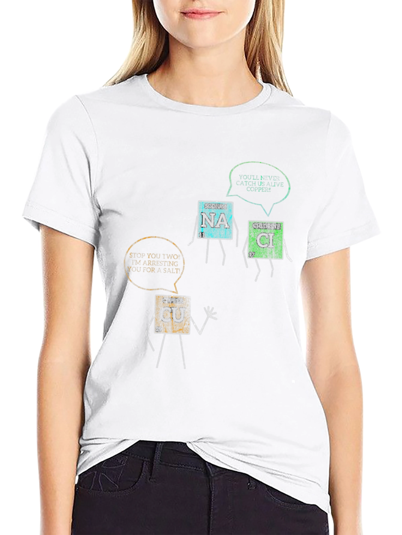 Funny Chemistry Elements Black T-Shirt