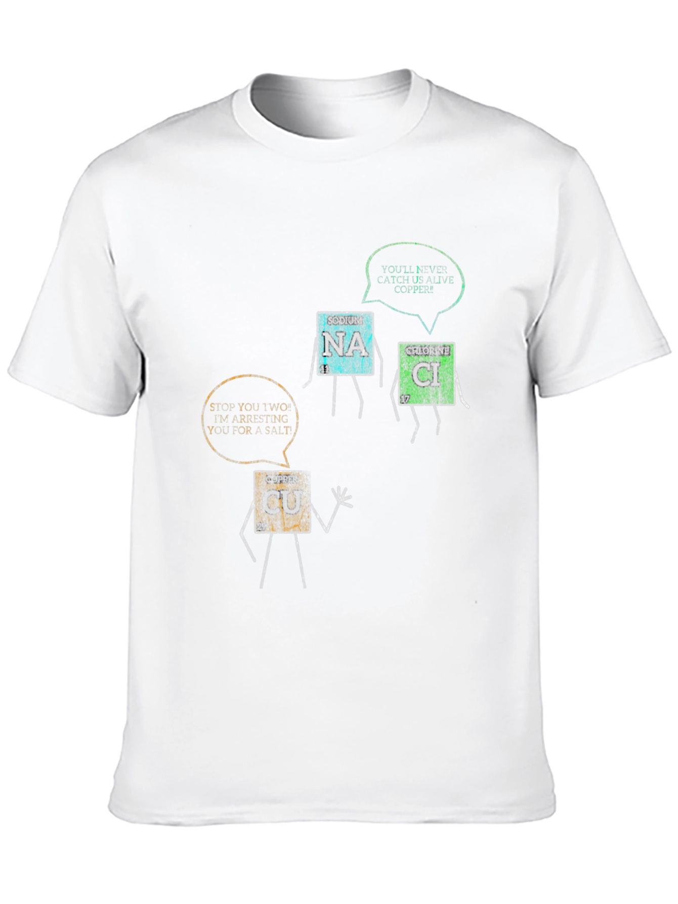 Funny Chemistry Elements Black T-Shirt