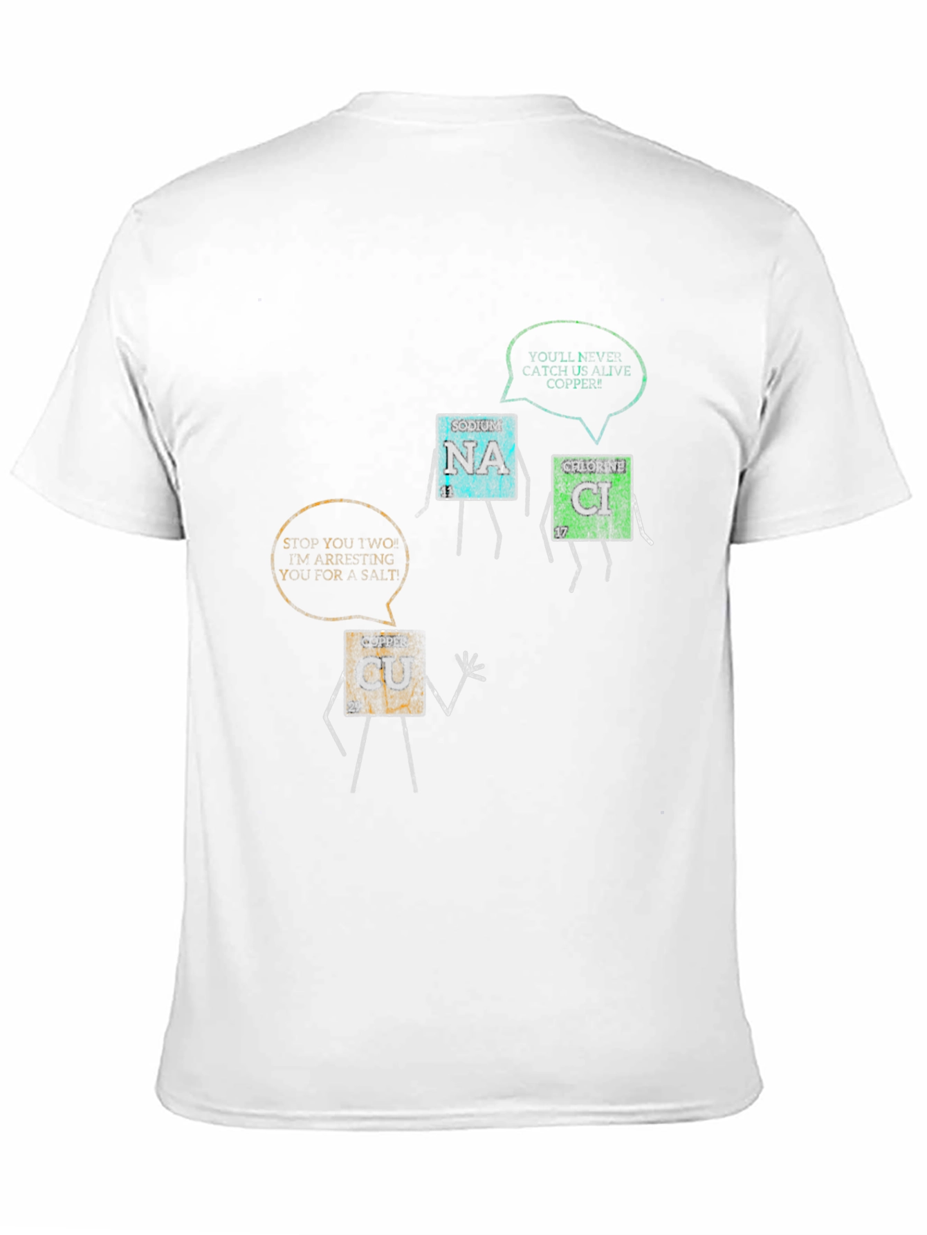 Funny Chemistry Elements Black T-Shirt