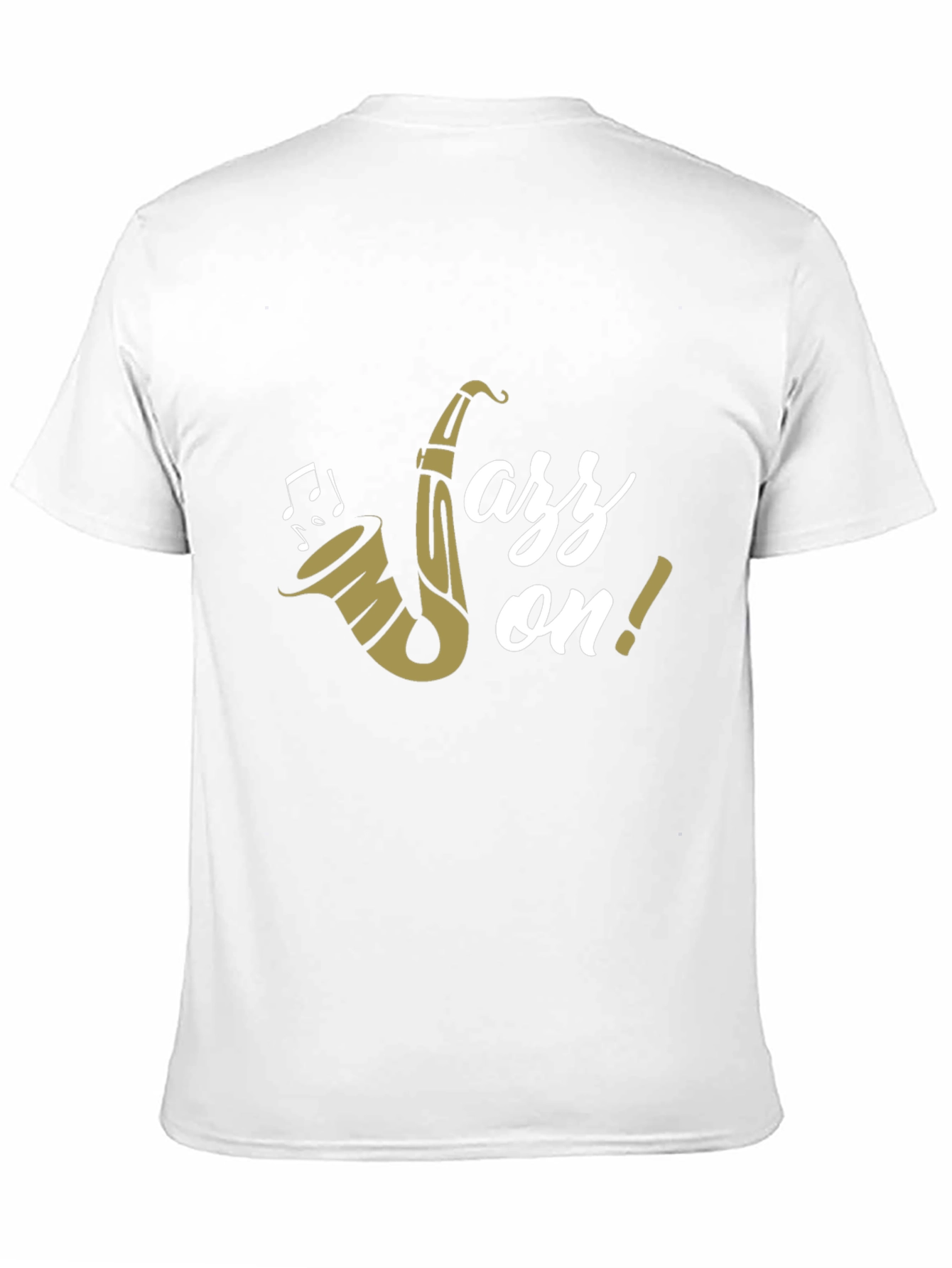 Jazz On! Graphic Print Black Cotton T-Shirt