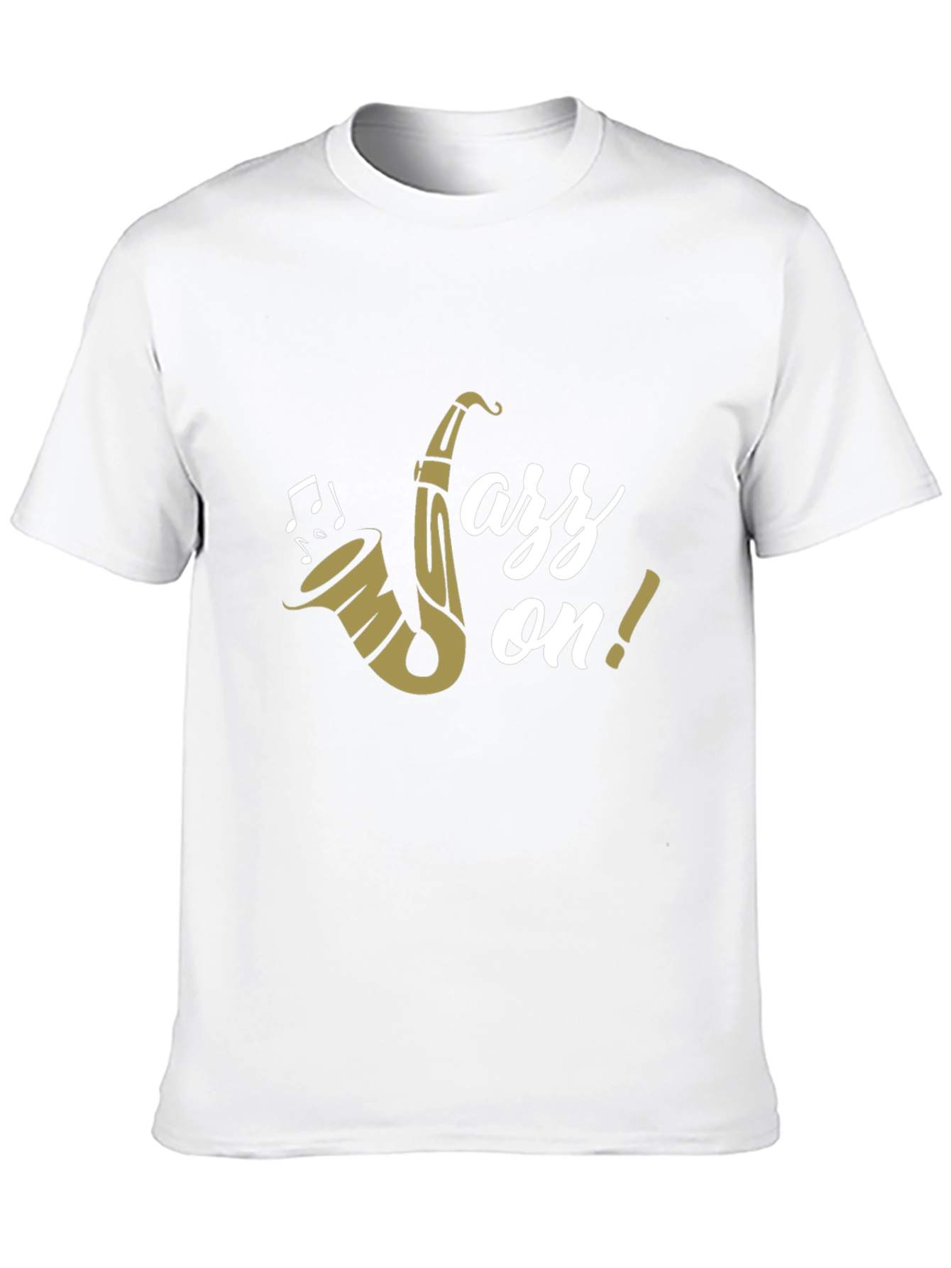 Jazz On! Graphic Print Black Cotton T-Shirt