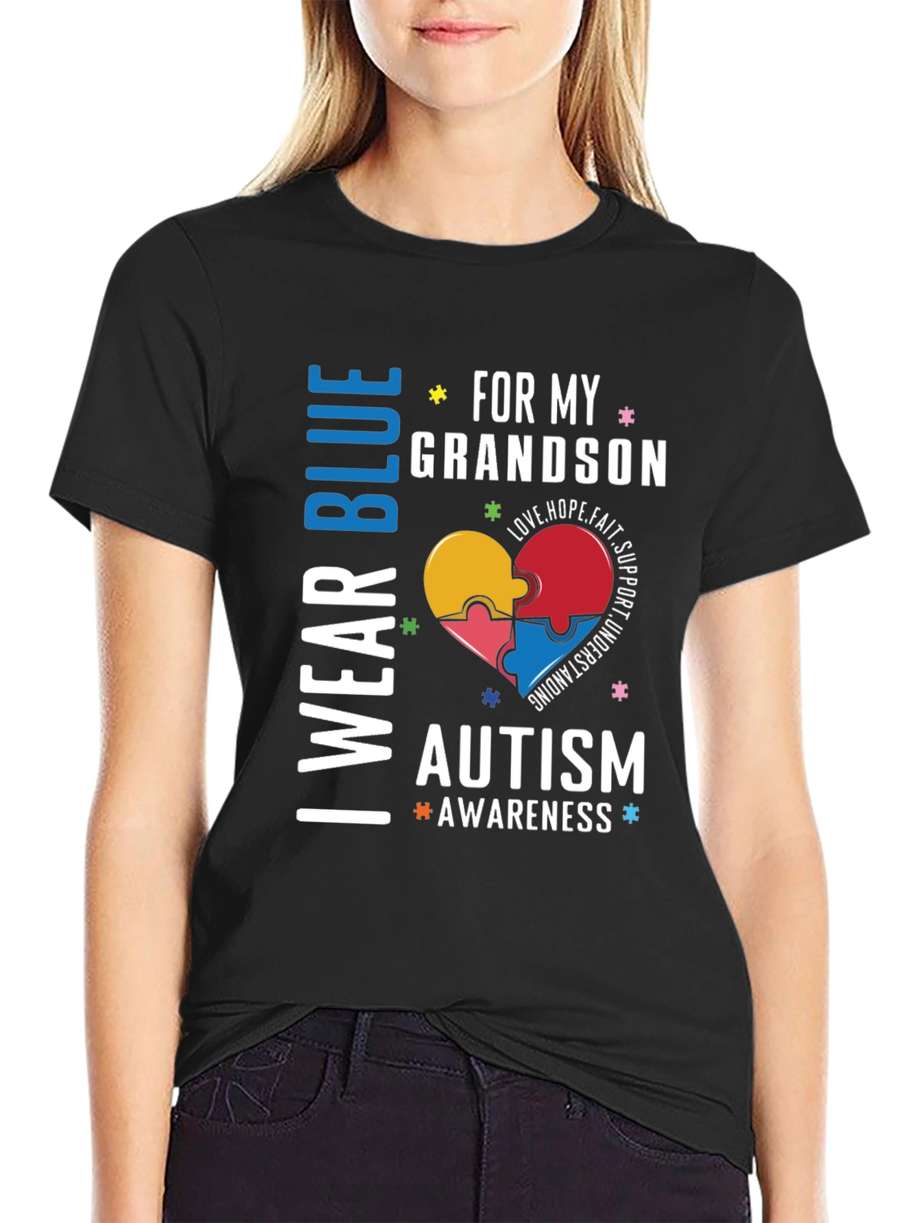Autism Awareness Grandson T-Shirt