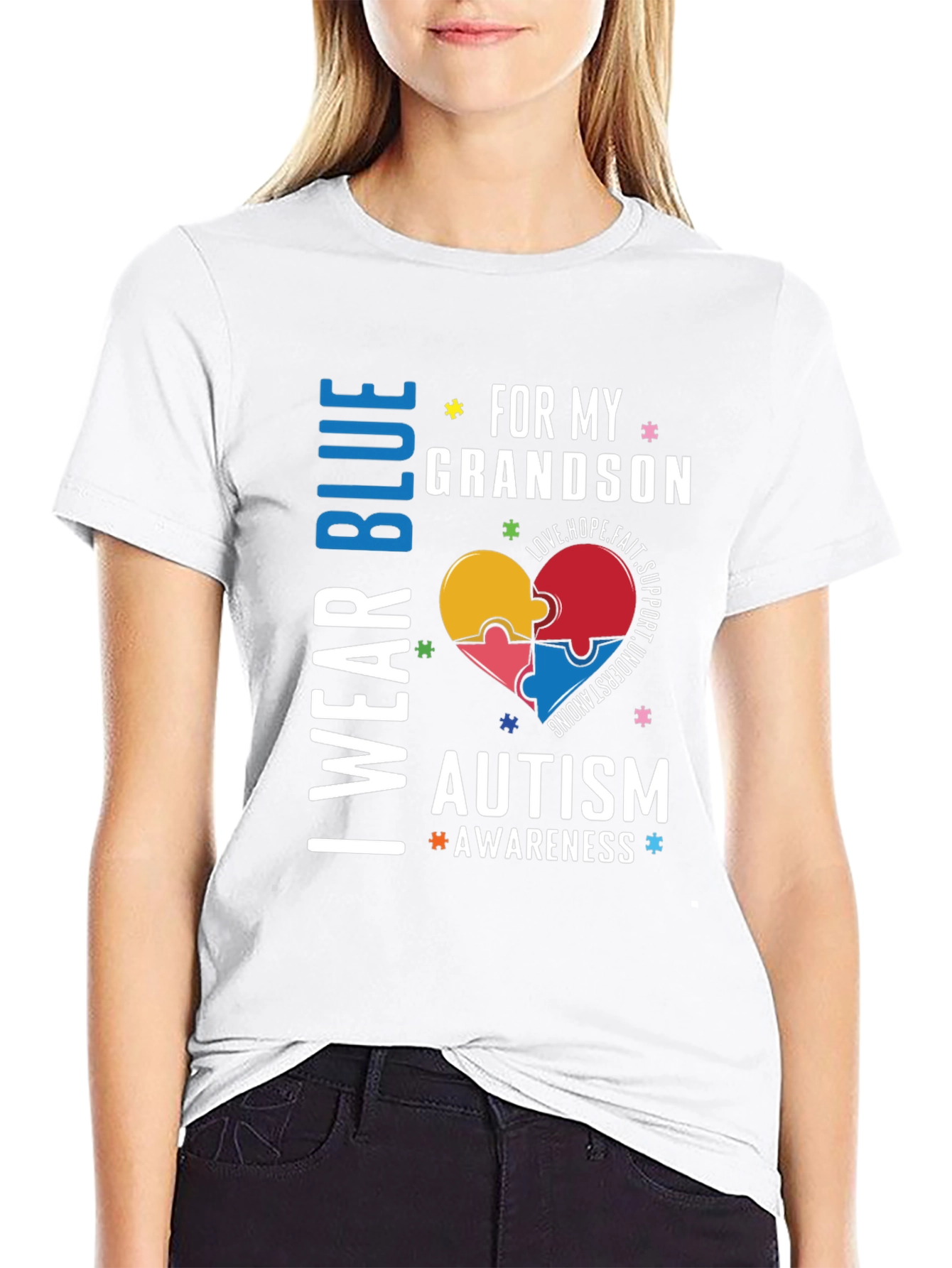 Autism Awareness Grandson T-Shirt