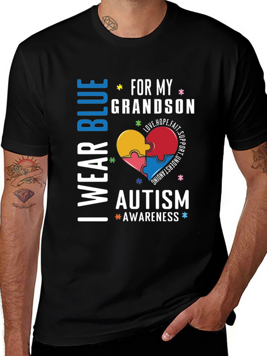 Autism Awareness Grandson T-Shirt