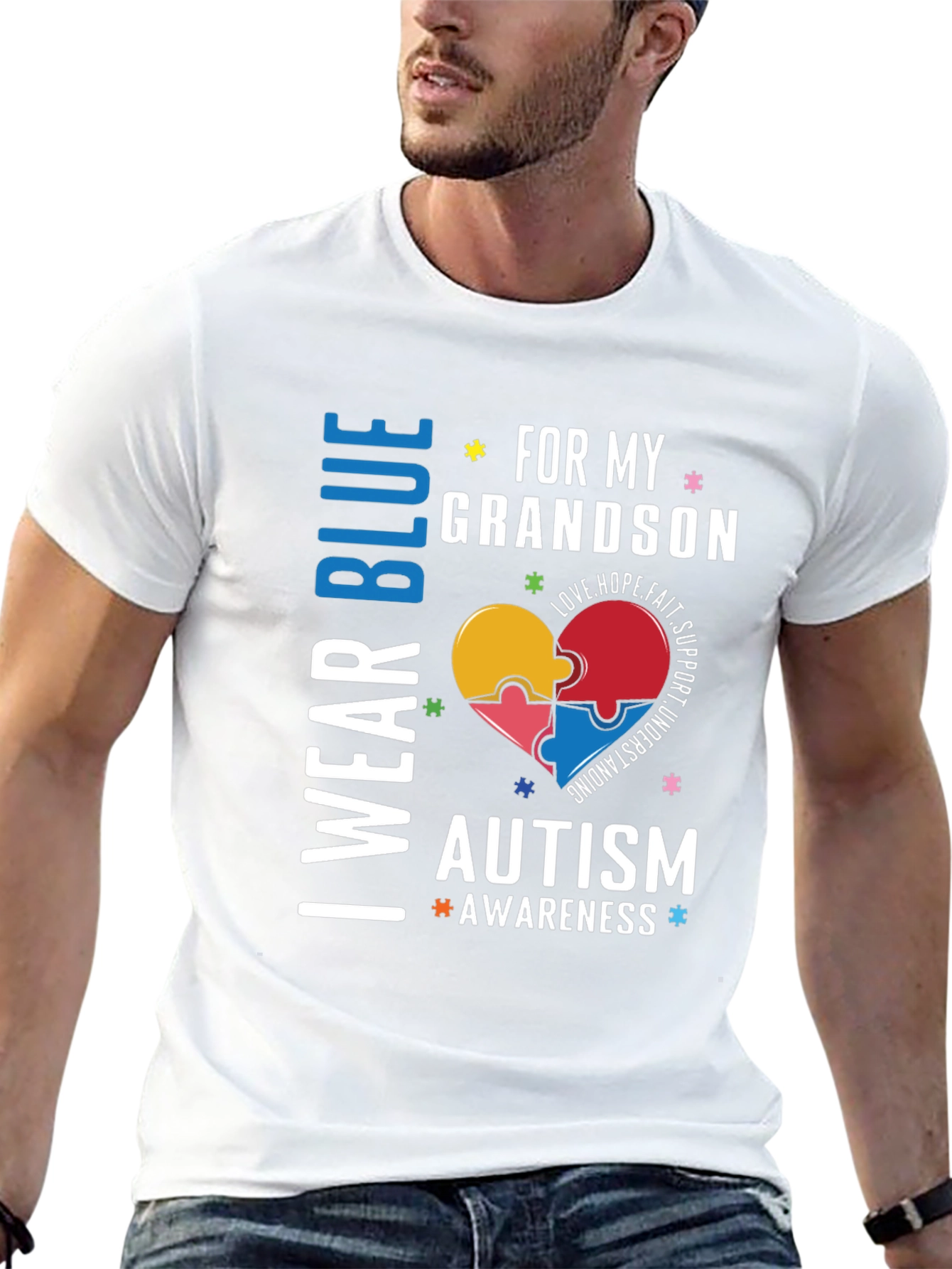 Autism Awareness Grandson T-Shirt