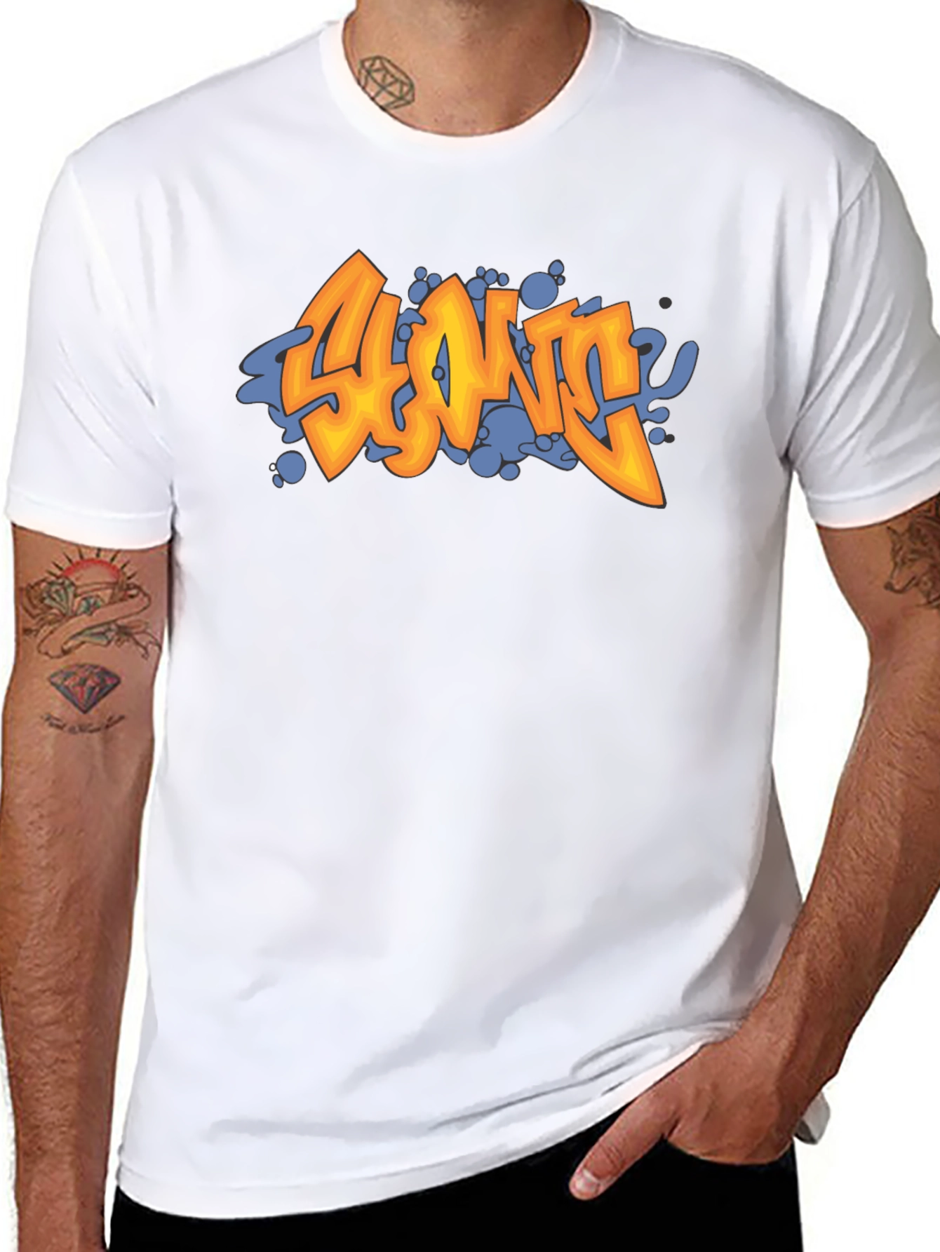 Edgy Graffiti T-Shirt - Cool Streetwear Design