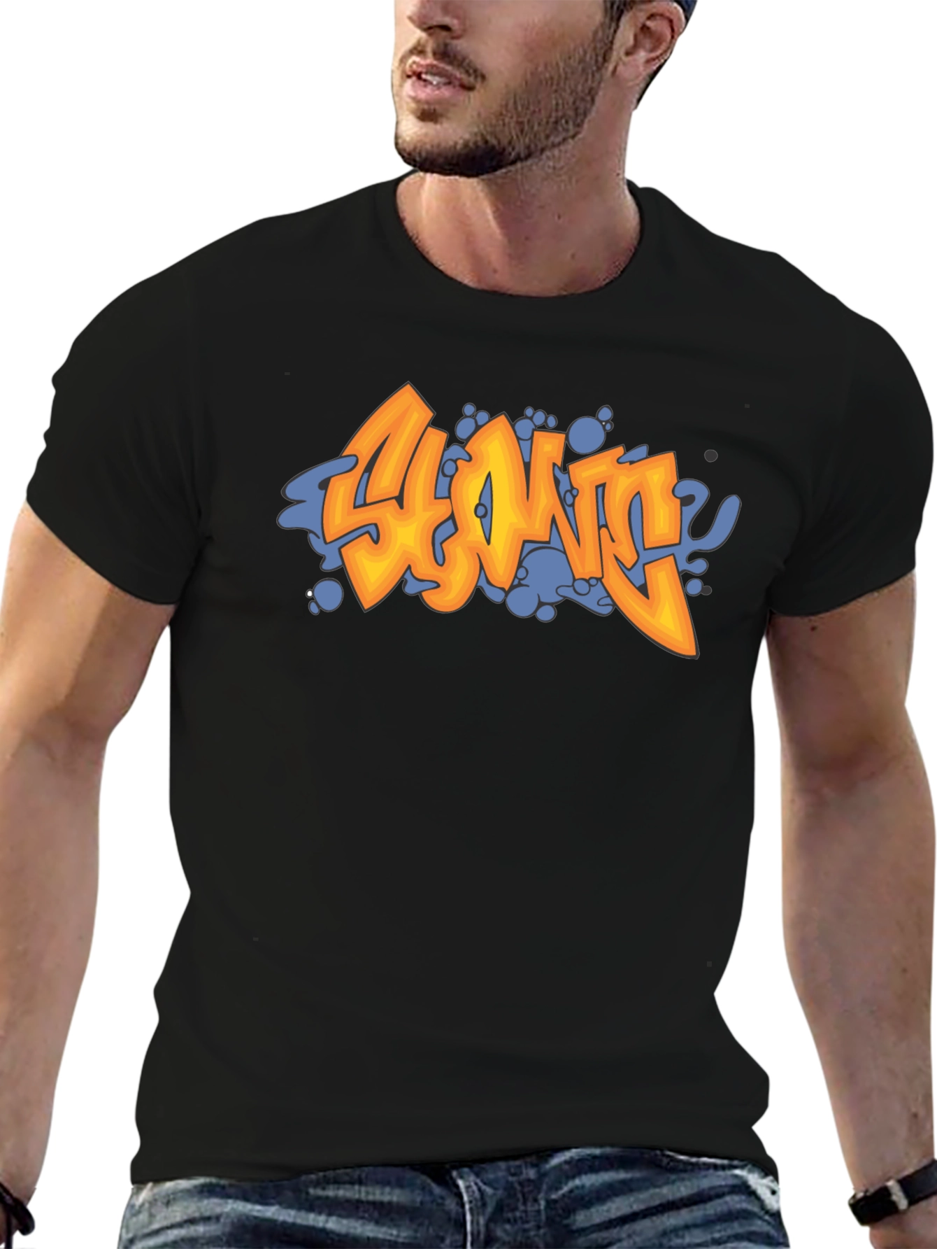 Edgy Graffiti T-Shirt - Cool Streetwear Design