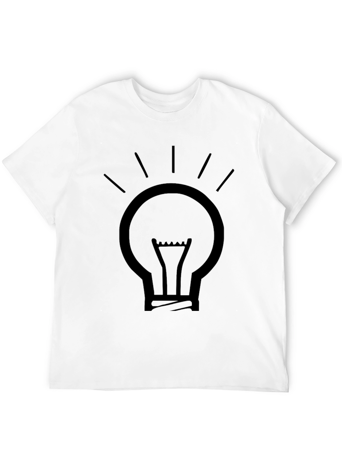 Black Light Bulb Graphic Tee