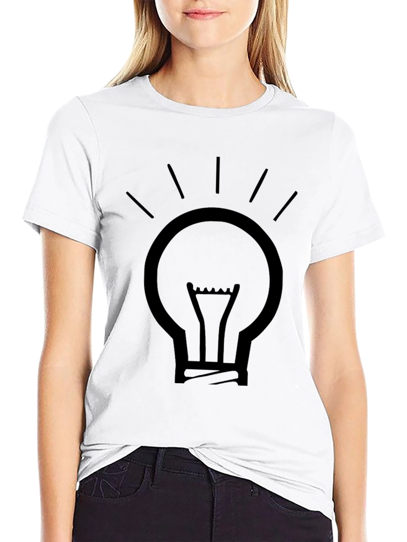 Black Light Bulb Graphic Tee