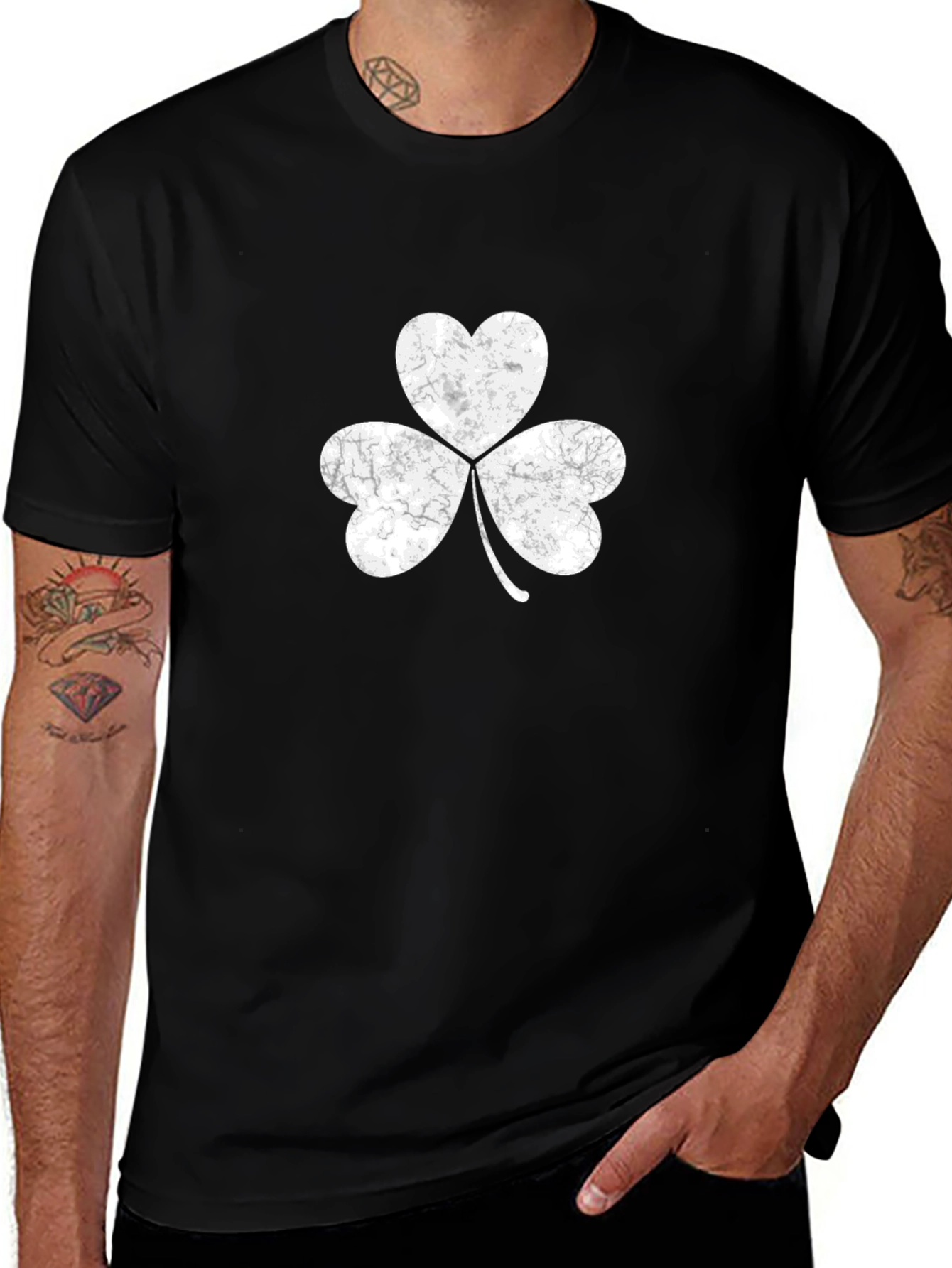 Shamrock T-Shirt - Irish Pride Black Tee