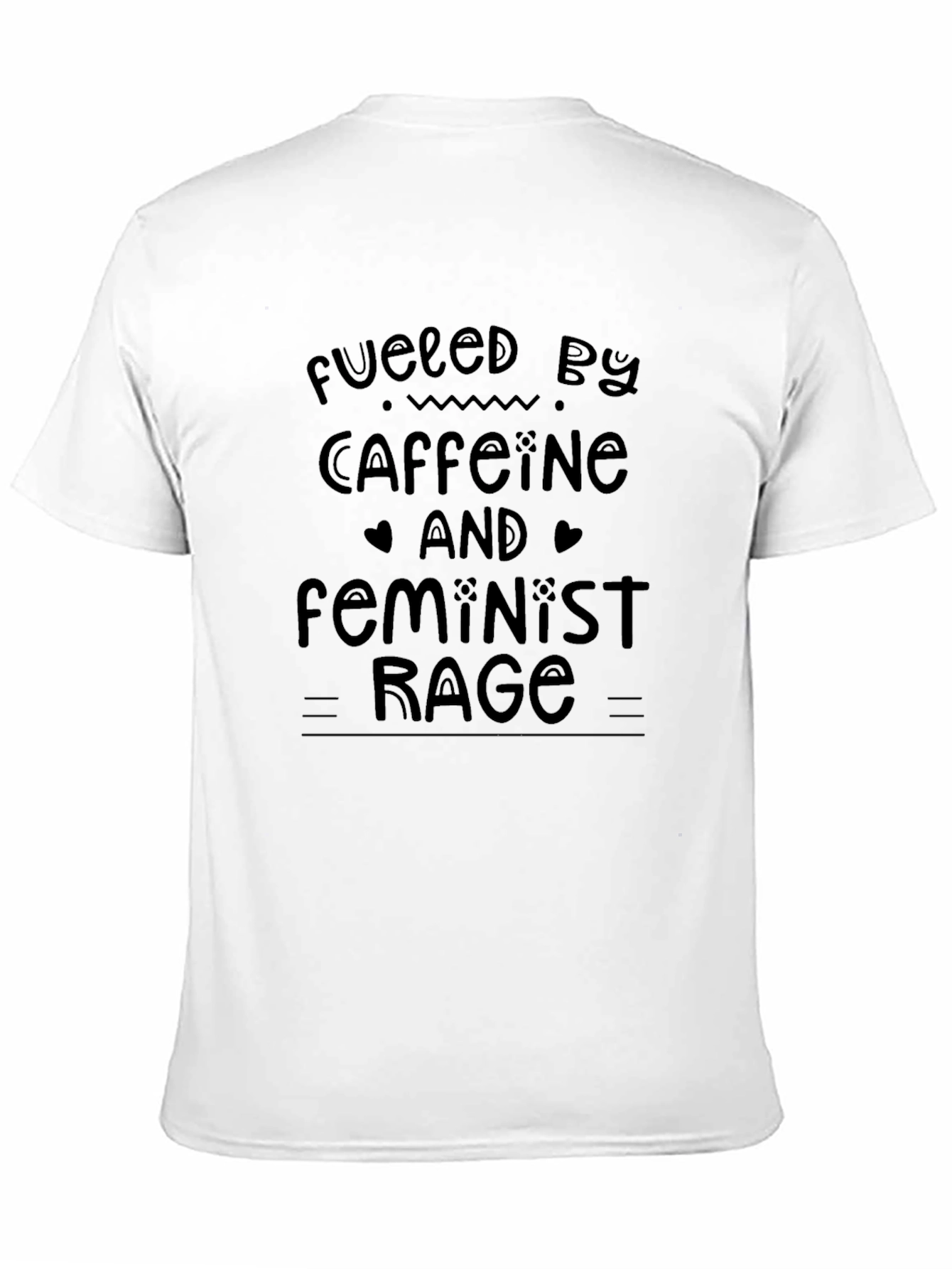 Fueled By Caffeine Feminist Rage Graphic Tee
