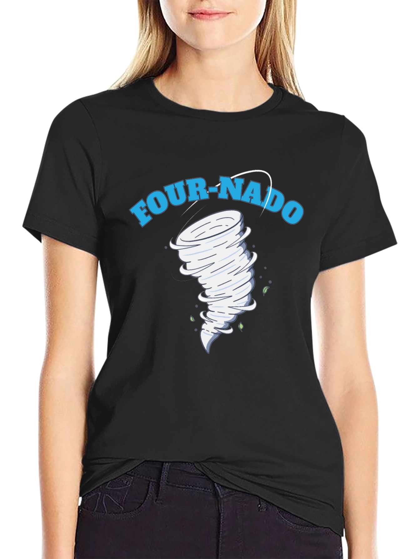 Four-Nado Graphic Tee - Unique Tornado Design