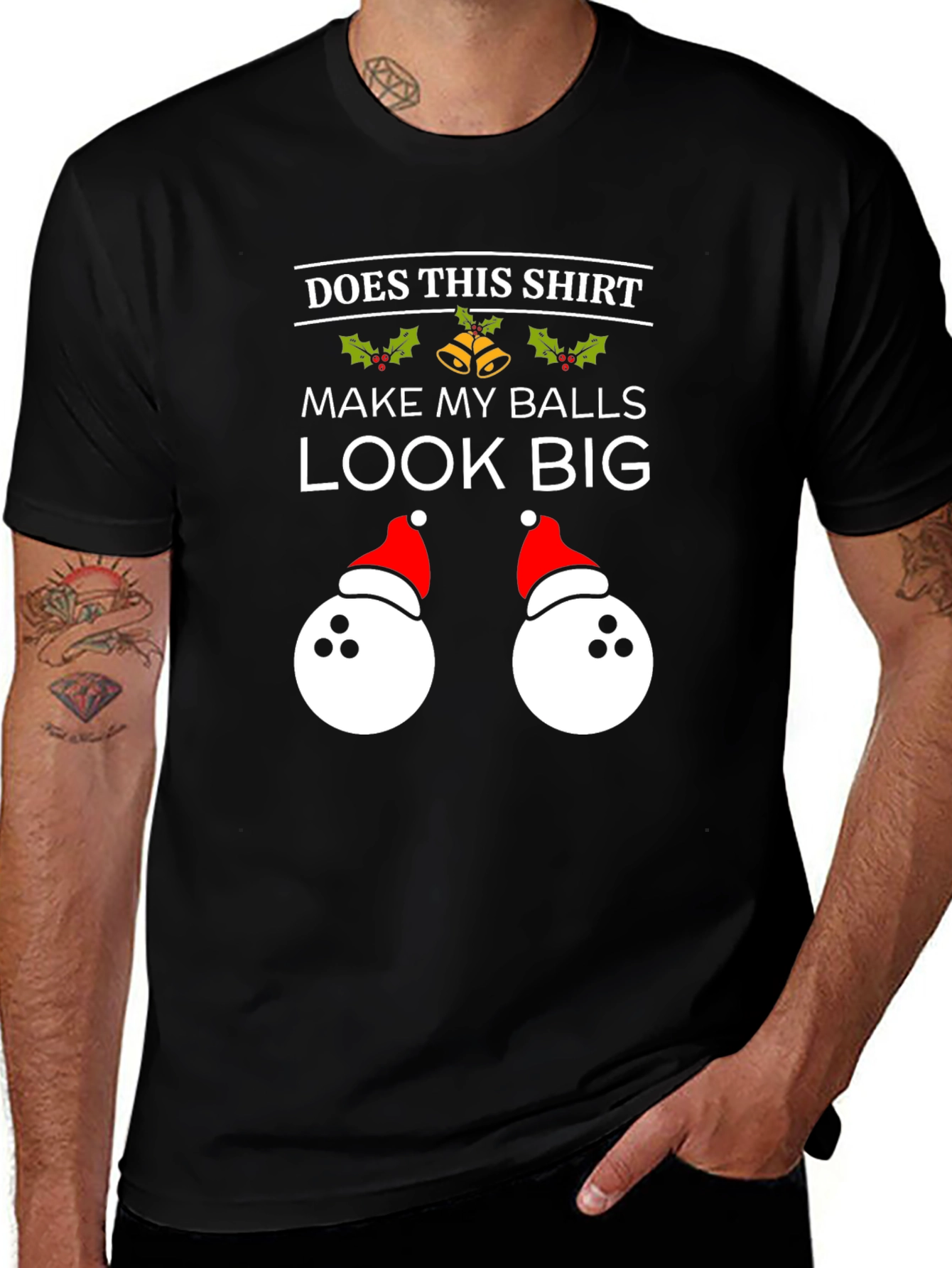 Humorous Christmas Bowling Balls T-Shirt