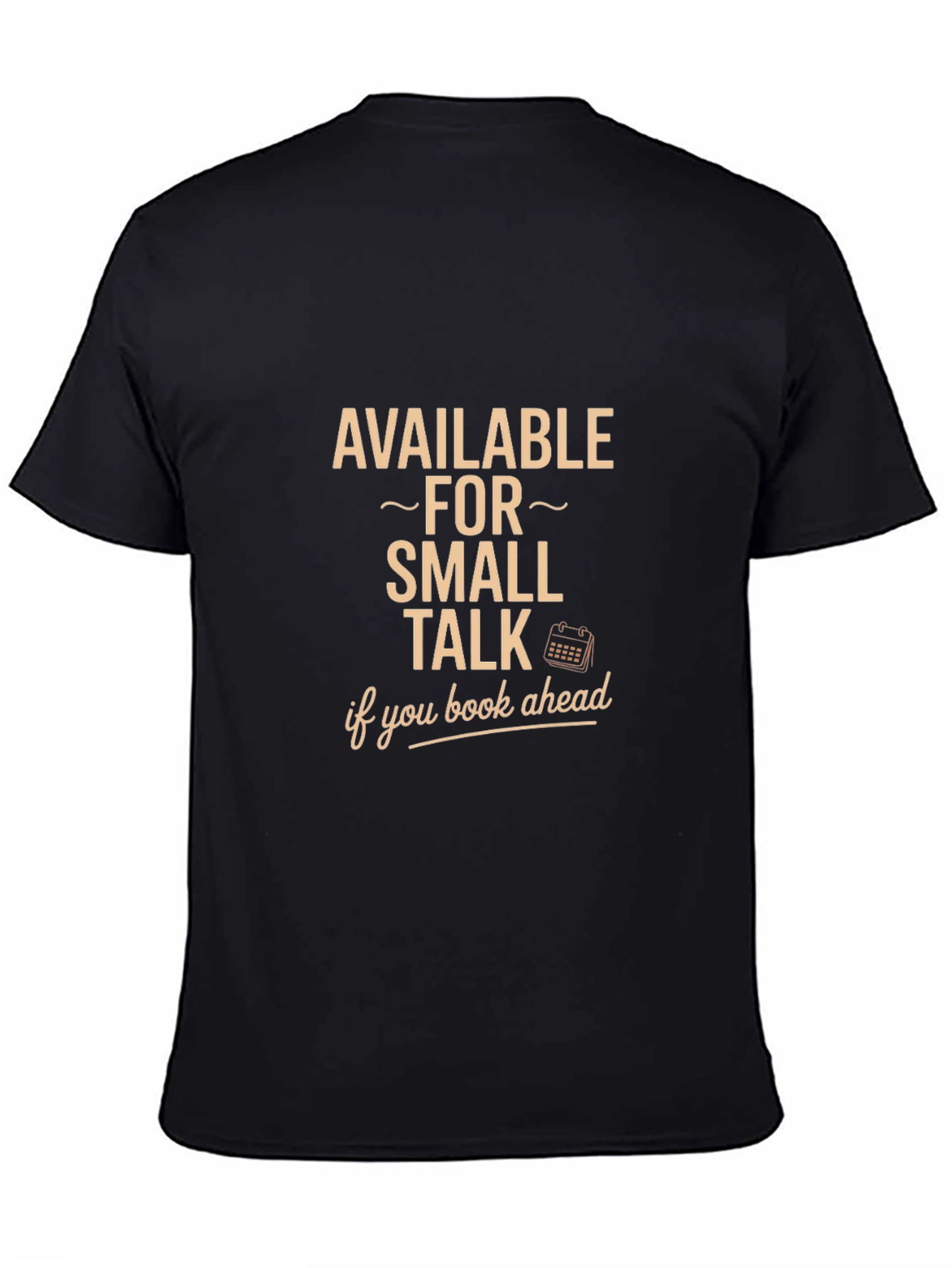 Available for Small Talk Black Graphic Tee