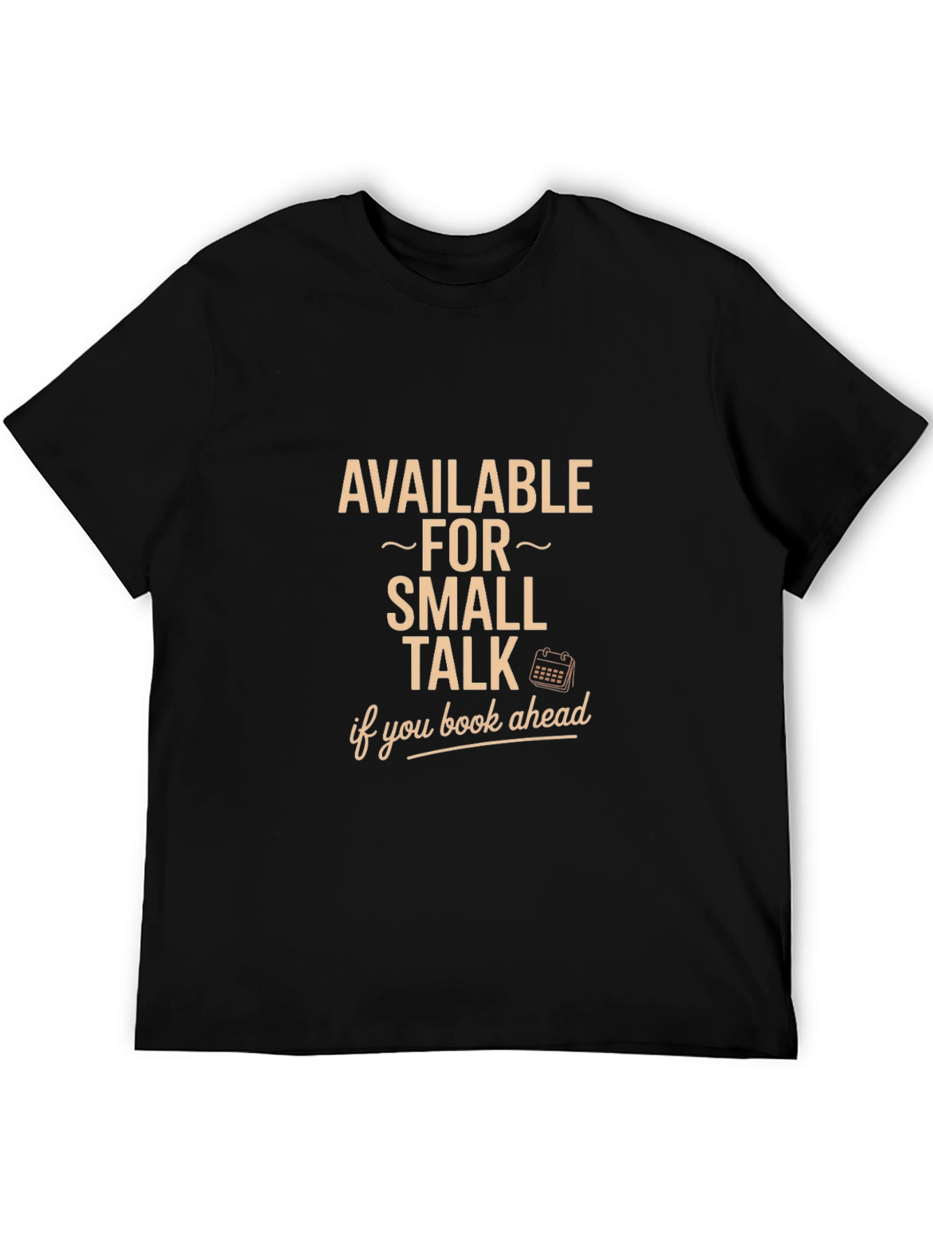Available for Small Talk Black Graphic Tee