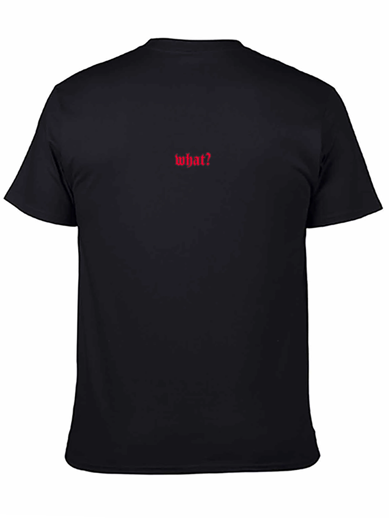 Edgy What? Embroidered Black Tee