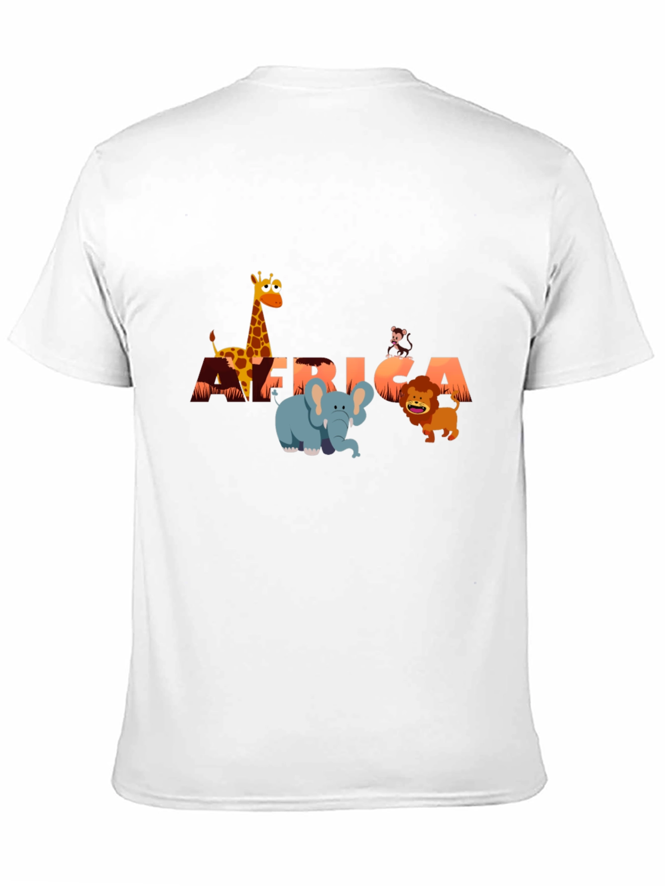 Africa Animals Graphic Tee - Fun Safari Shirt