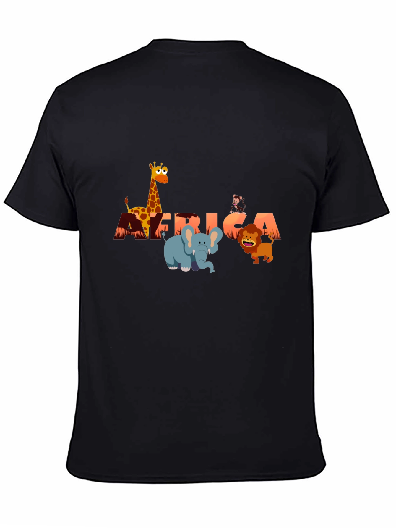 Africa Animals Graphic Tee - Fun Safari Shirt