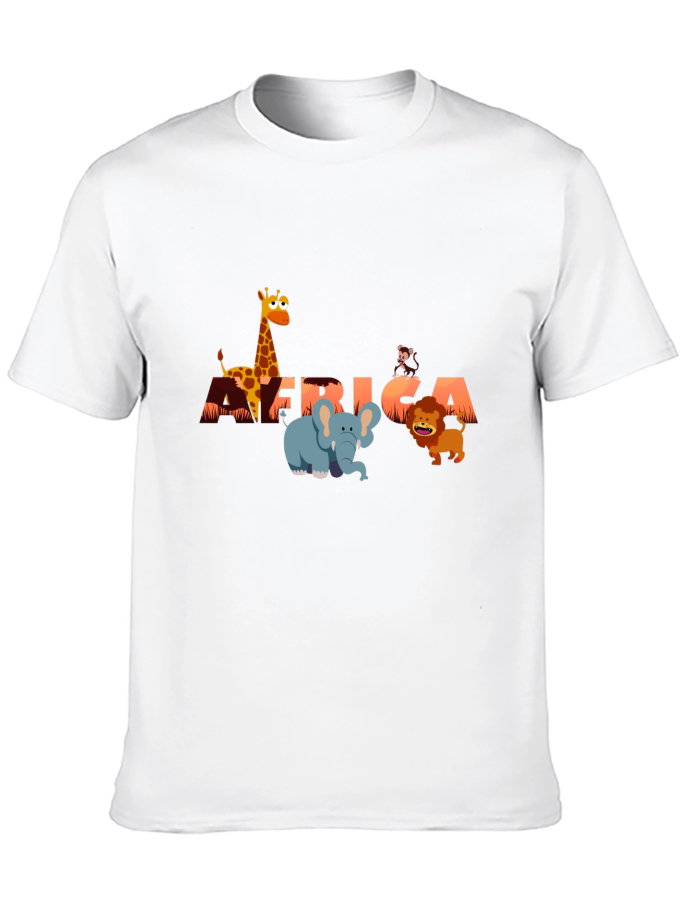 Africa Animals Graphic Tee - Fun Safari Shirt