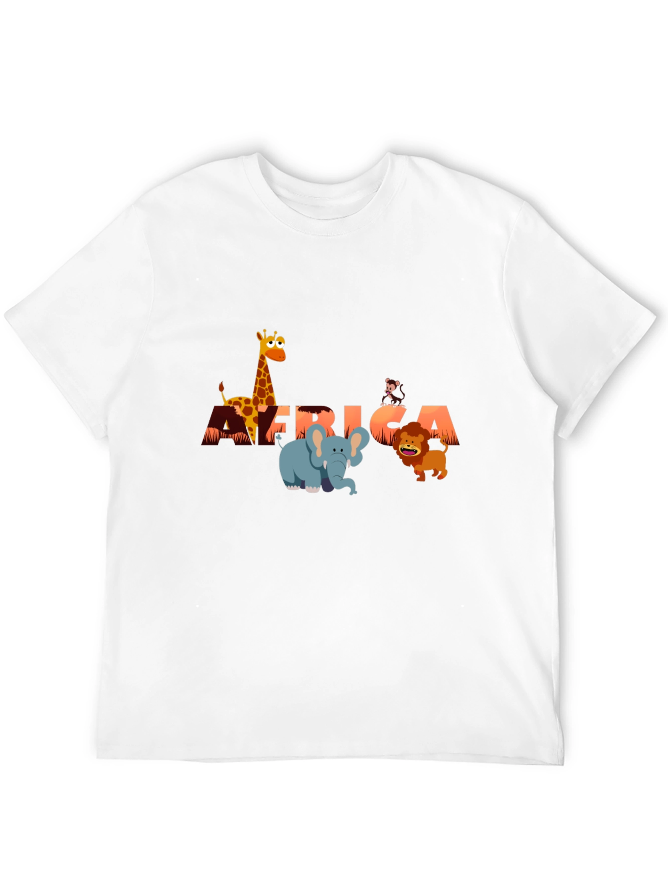 Africa Animals Graphic Tee - Fun Safari Shirt