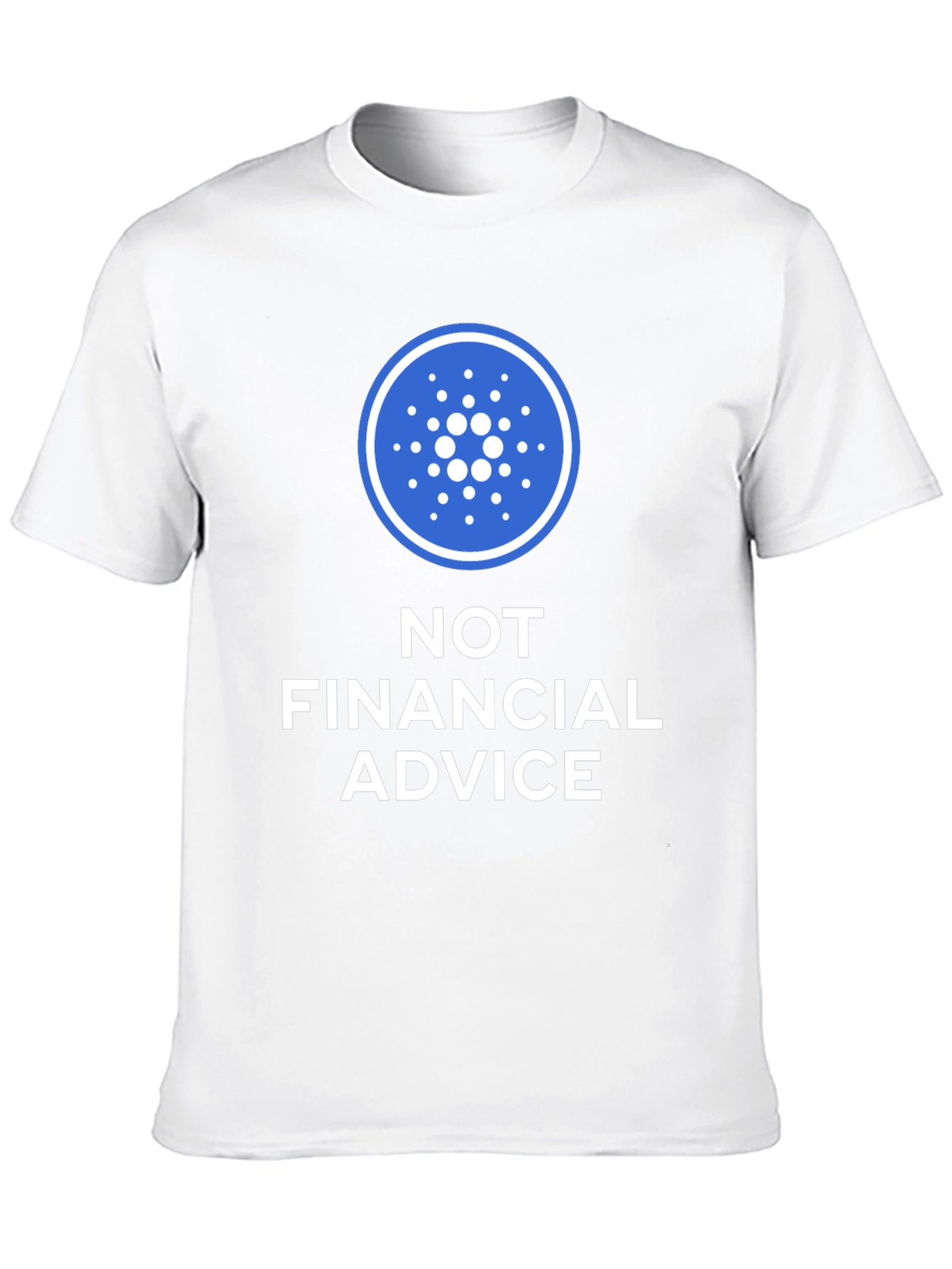 Cardano Crypto Not Financial Advice Black T-Shirt